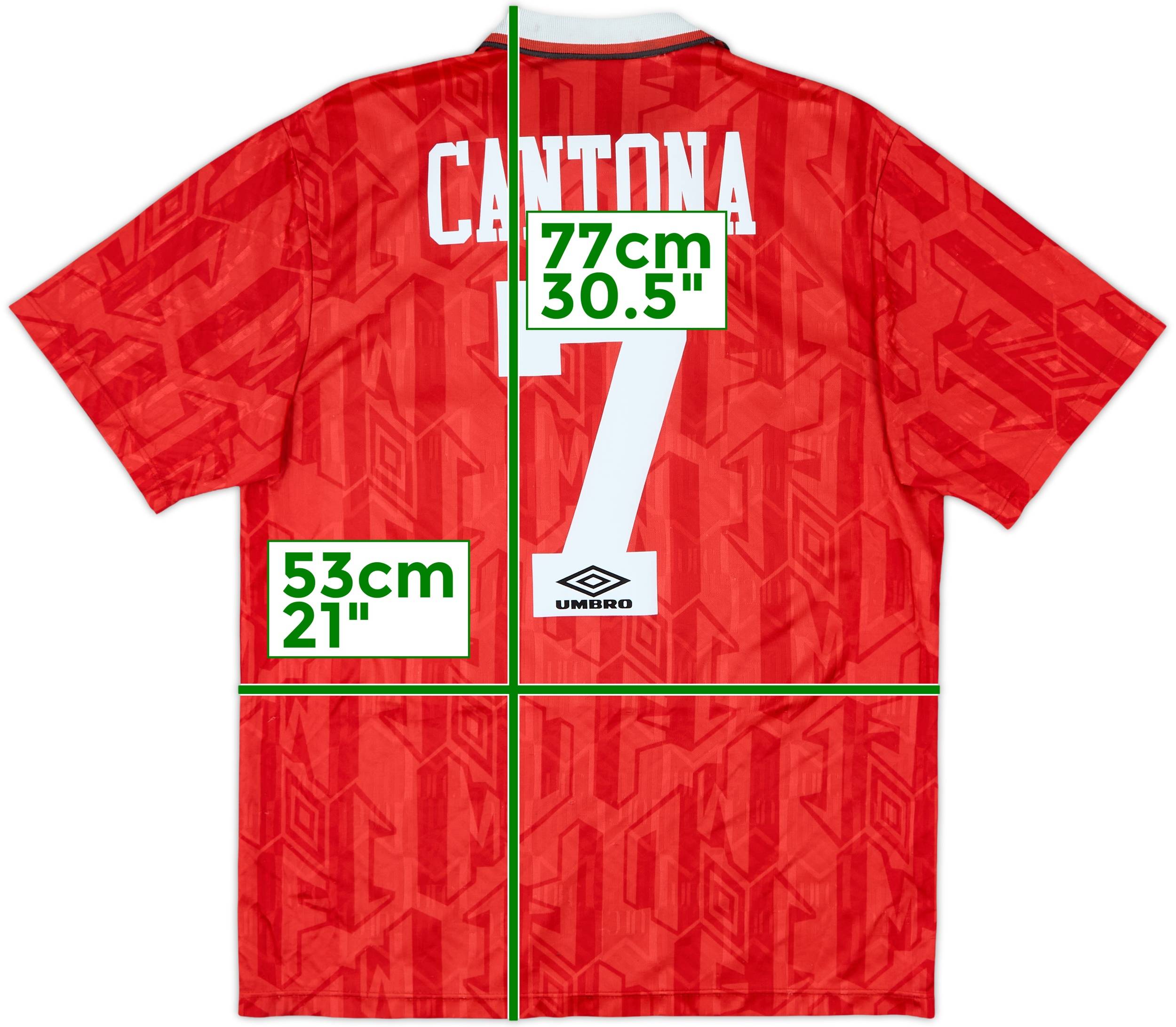 1992-94 Manchester United Cantona カントナ 1992-94 Manchester United Home Shirt Cantona #7 - 7/10 - (L)