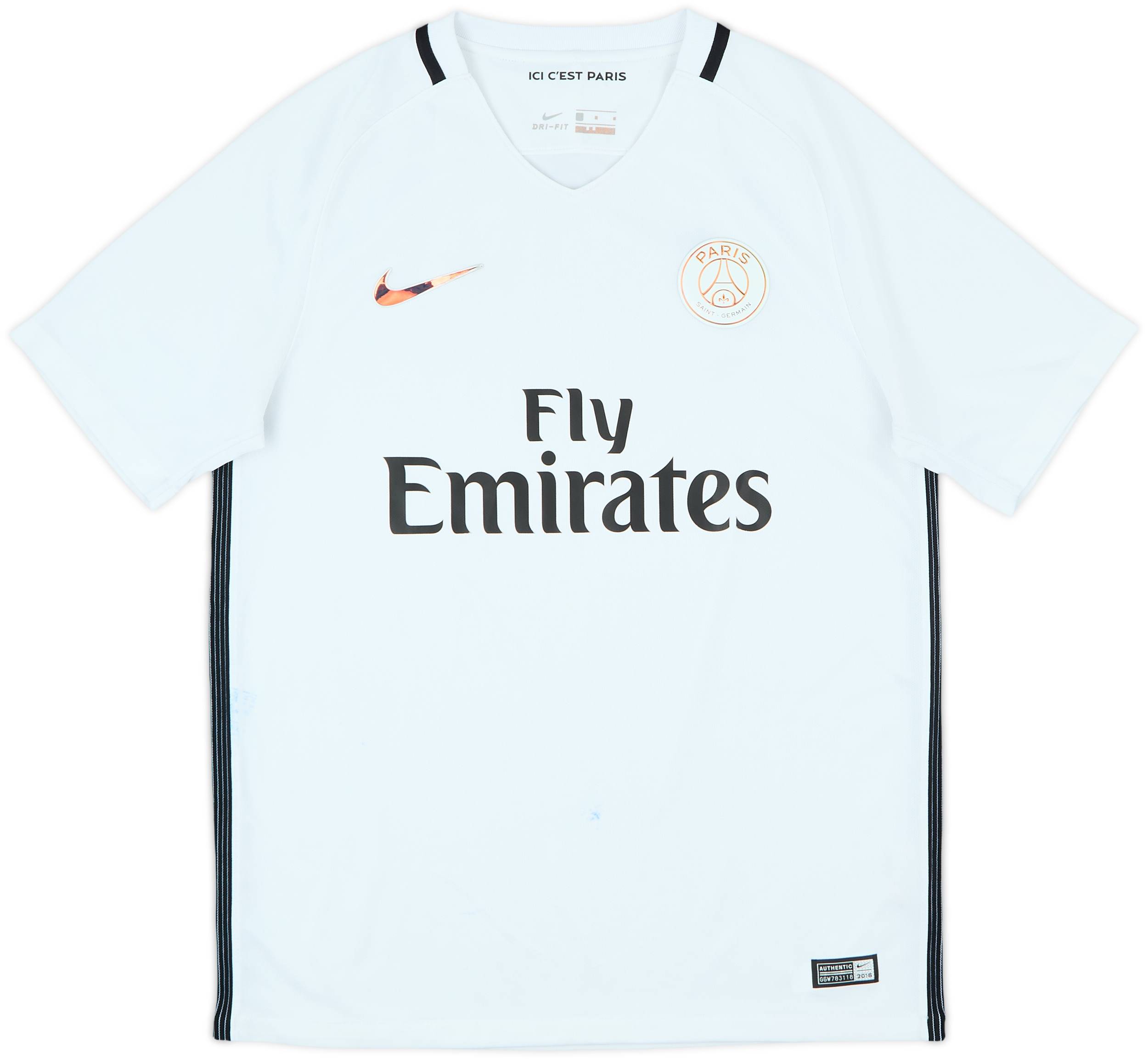 2016-17 Paris Saint-Germain Authentic Third Shirt - 6/10 - (M)