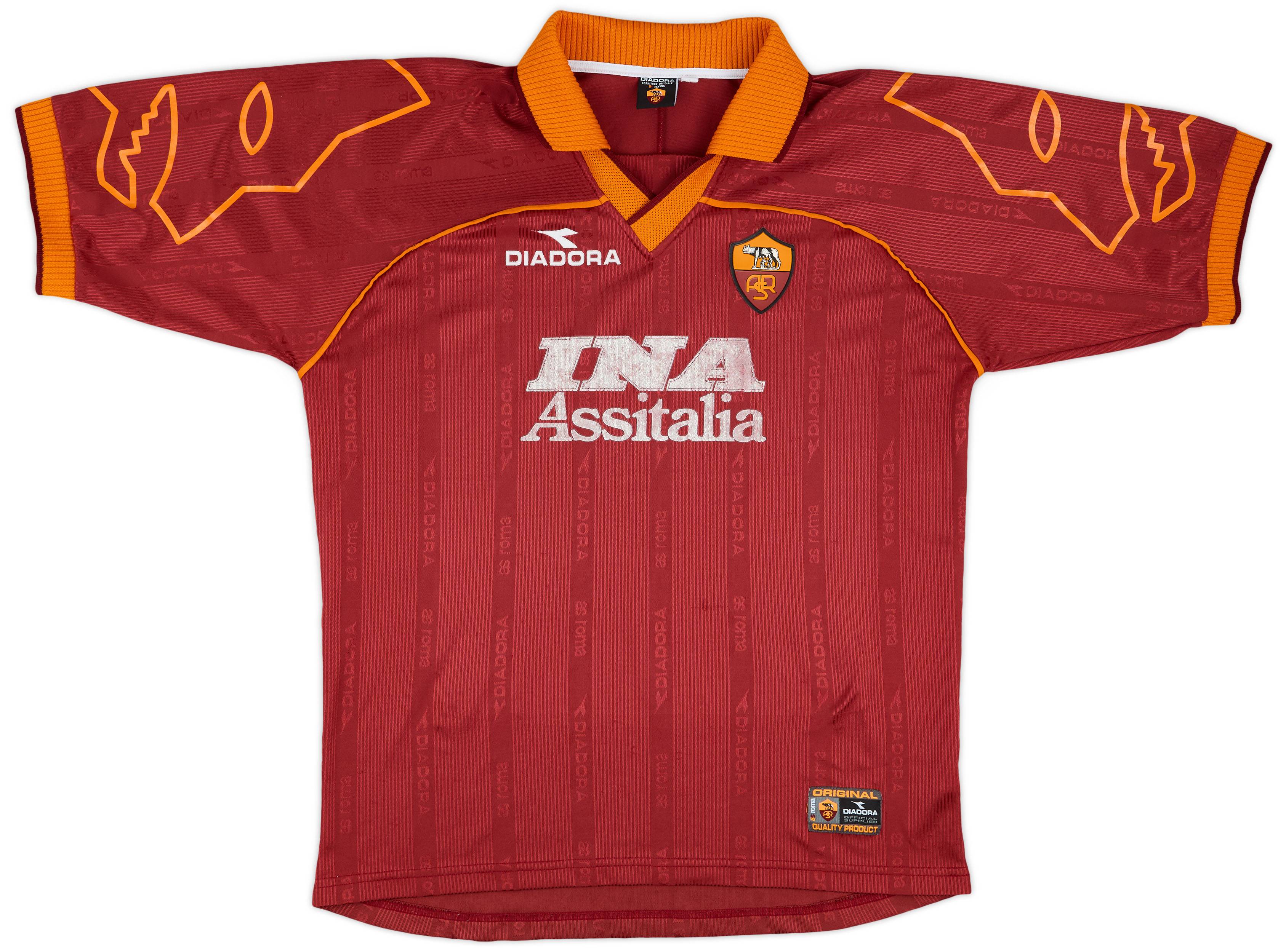 1999-00 Roma Home Shirt - 6/10 - (XL)