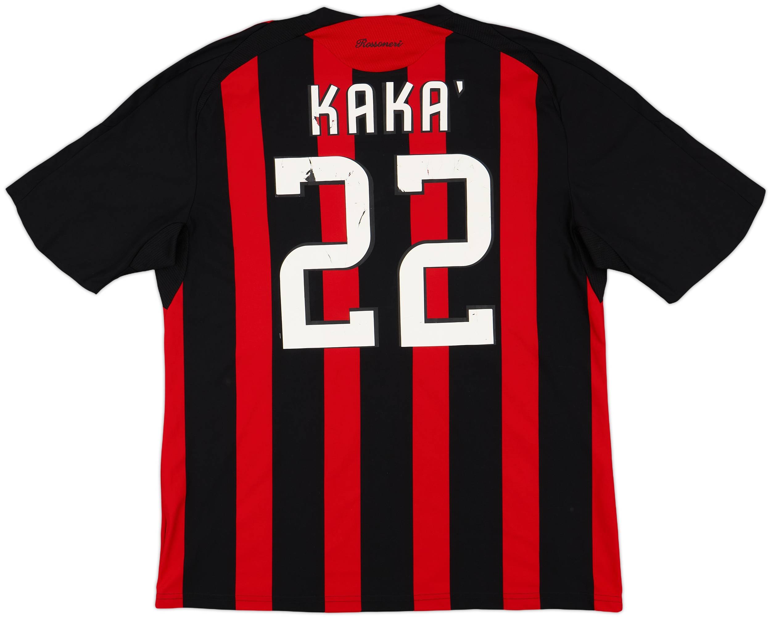ACミラン KAKA 22番 シャツ 2006-07 AC Milan Home Shirt Kaka' #22 - 5/10 - (S)