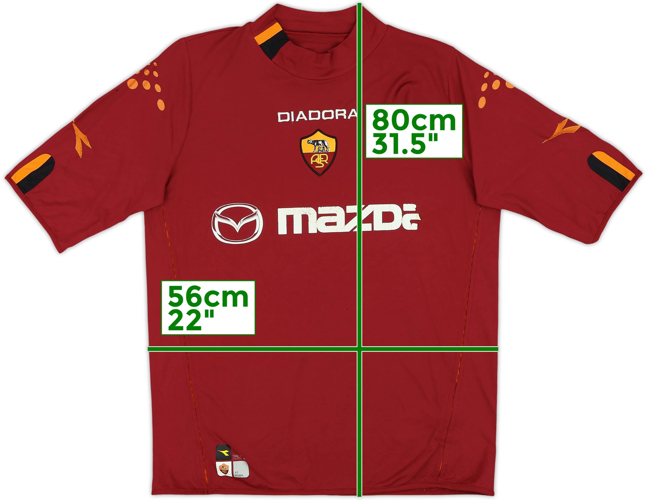 2003-04 Roma Home Shirt Totti #10 - 4/10 - (L)