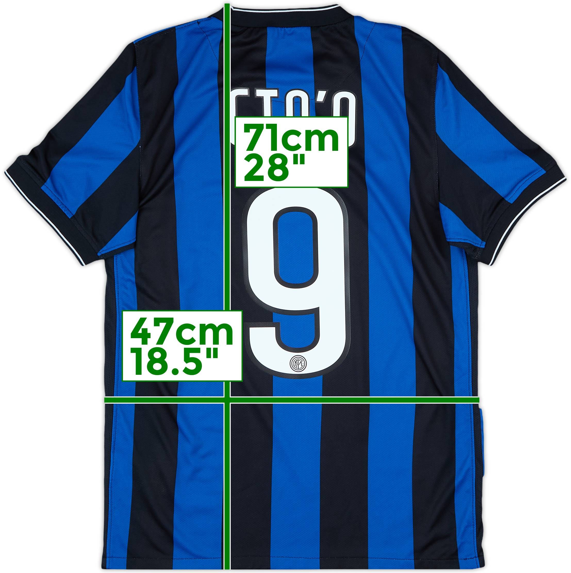2009-10 Inter Milan Home Shirt Eto'o #9 - 9/10 - (S)