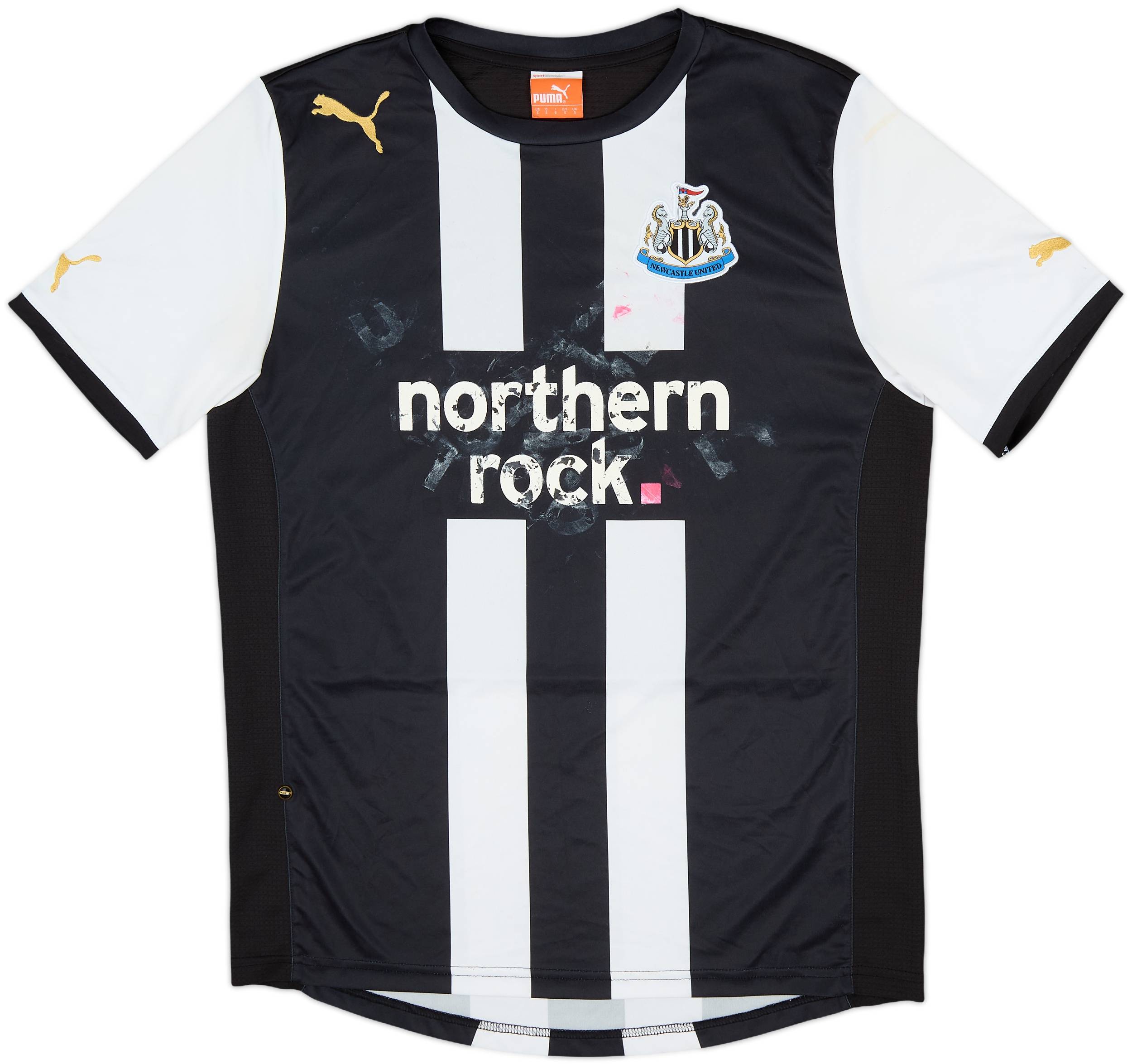 激レアNewcastle United シャツ northern rock 白黒 2003/04 ROBERT #32 Newcastle United Vintage adidas Home