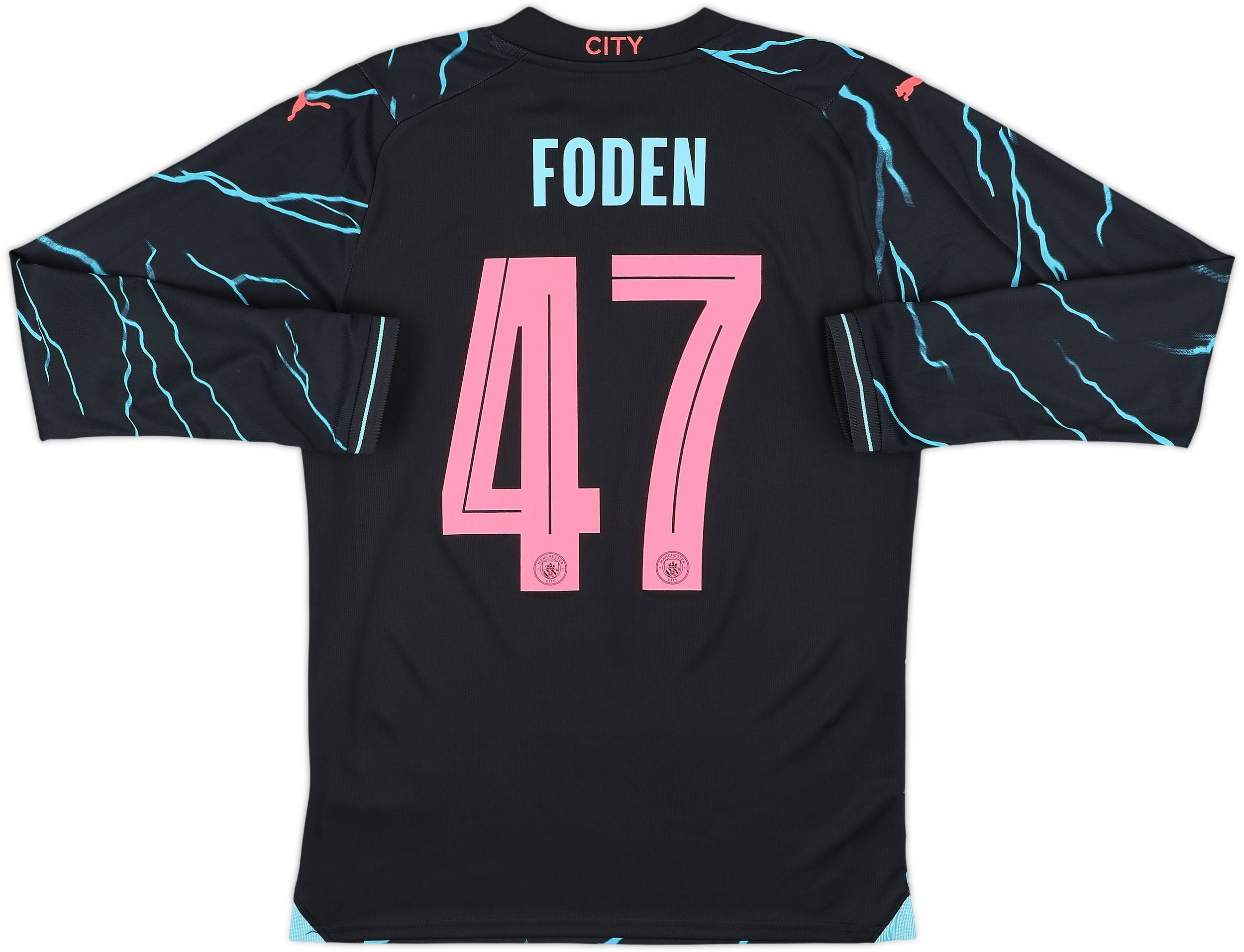 23-24 Manchester City フィル・フォーデン #47 2023-24 Manchester City Player Issue Away Shirt Foden #47