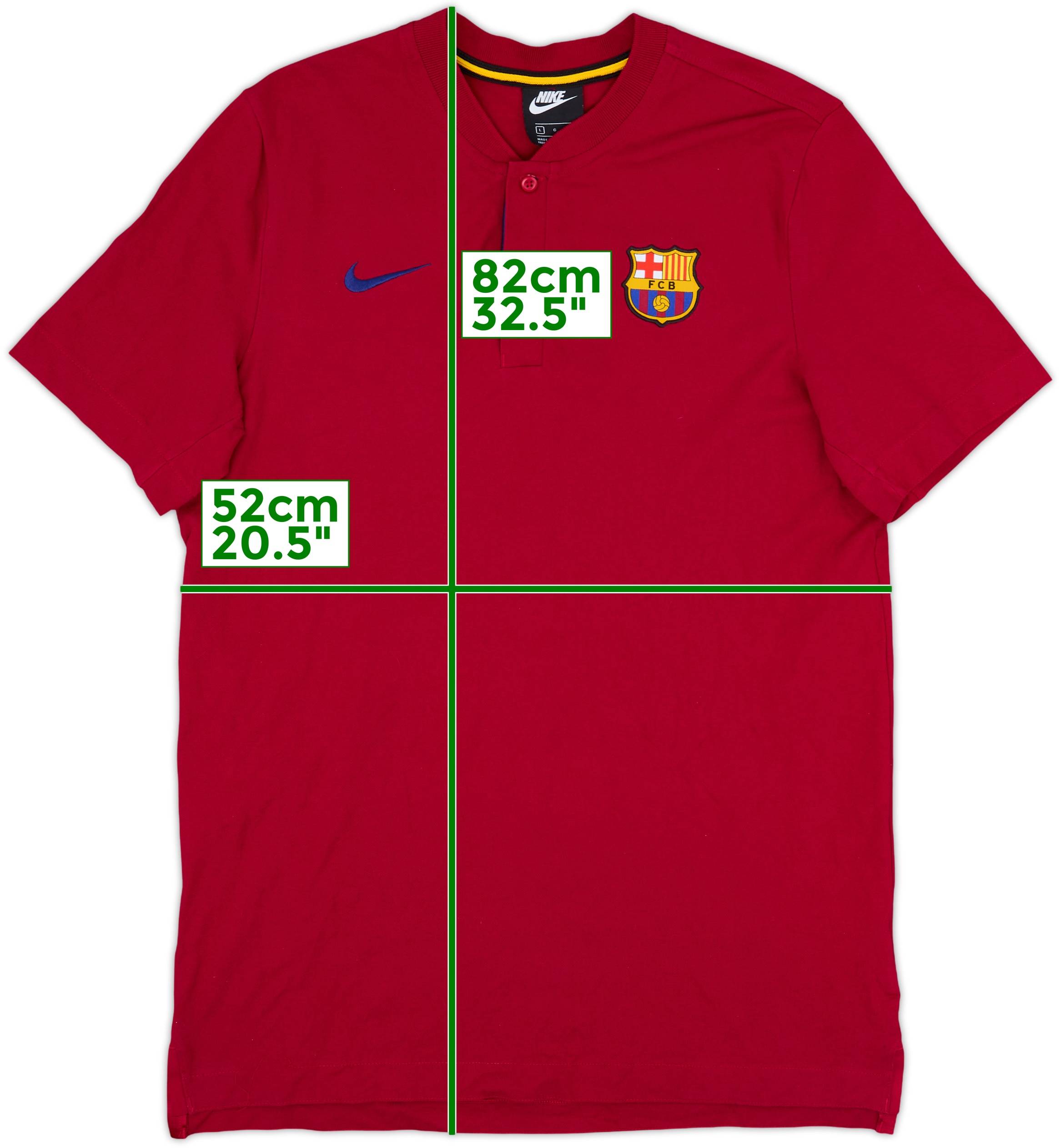 2020-21 Barcelona Nike Polo Shirt 9/10 (L)