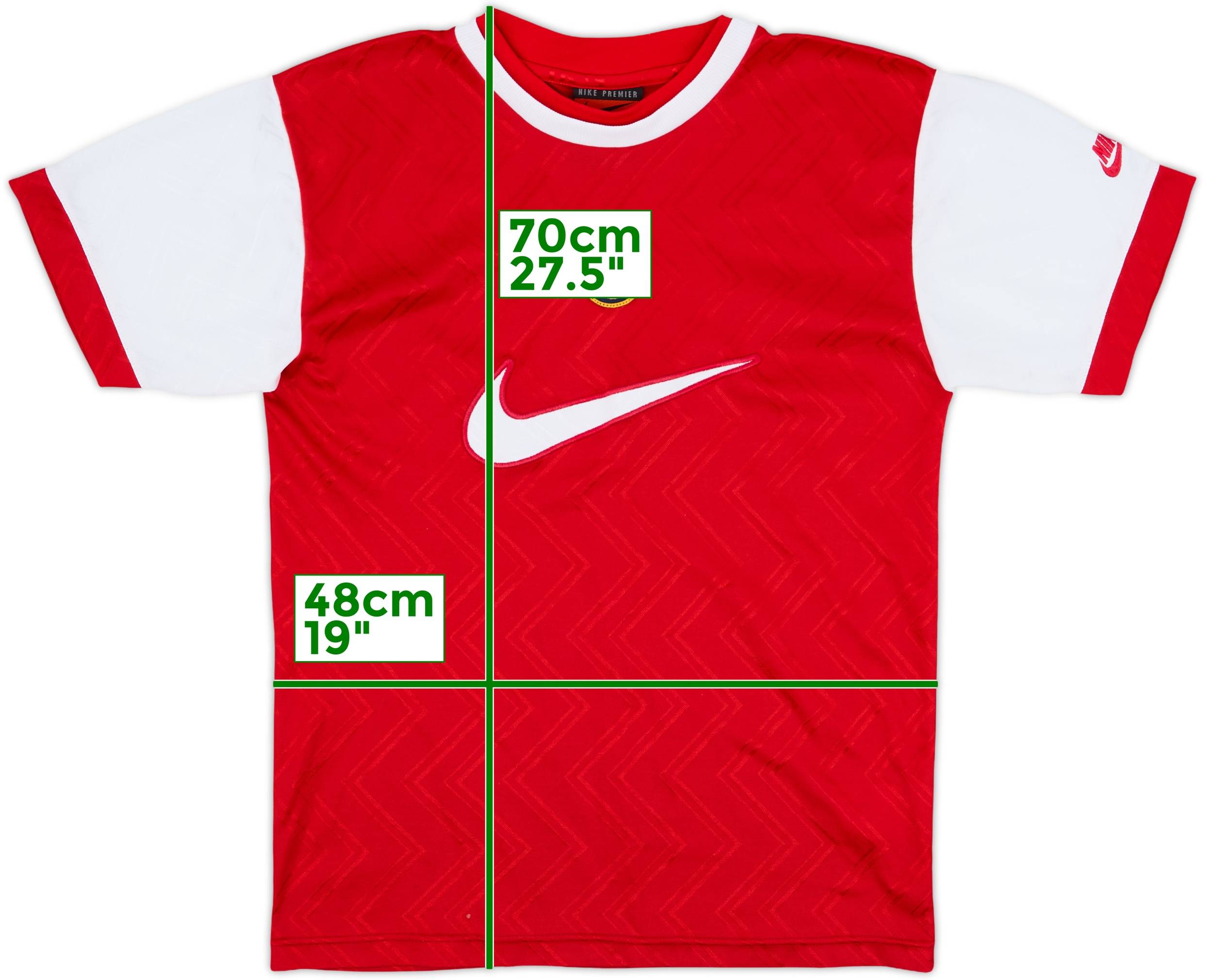 Nike アーセナル　ユニフォーム　96-97 1996-97 Arsenal Nike Training Shirt - 10/10 - (L)