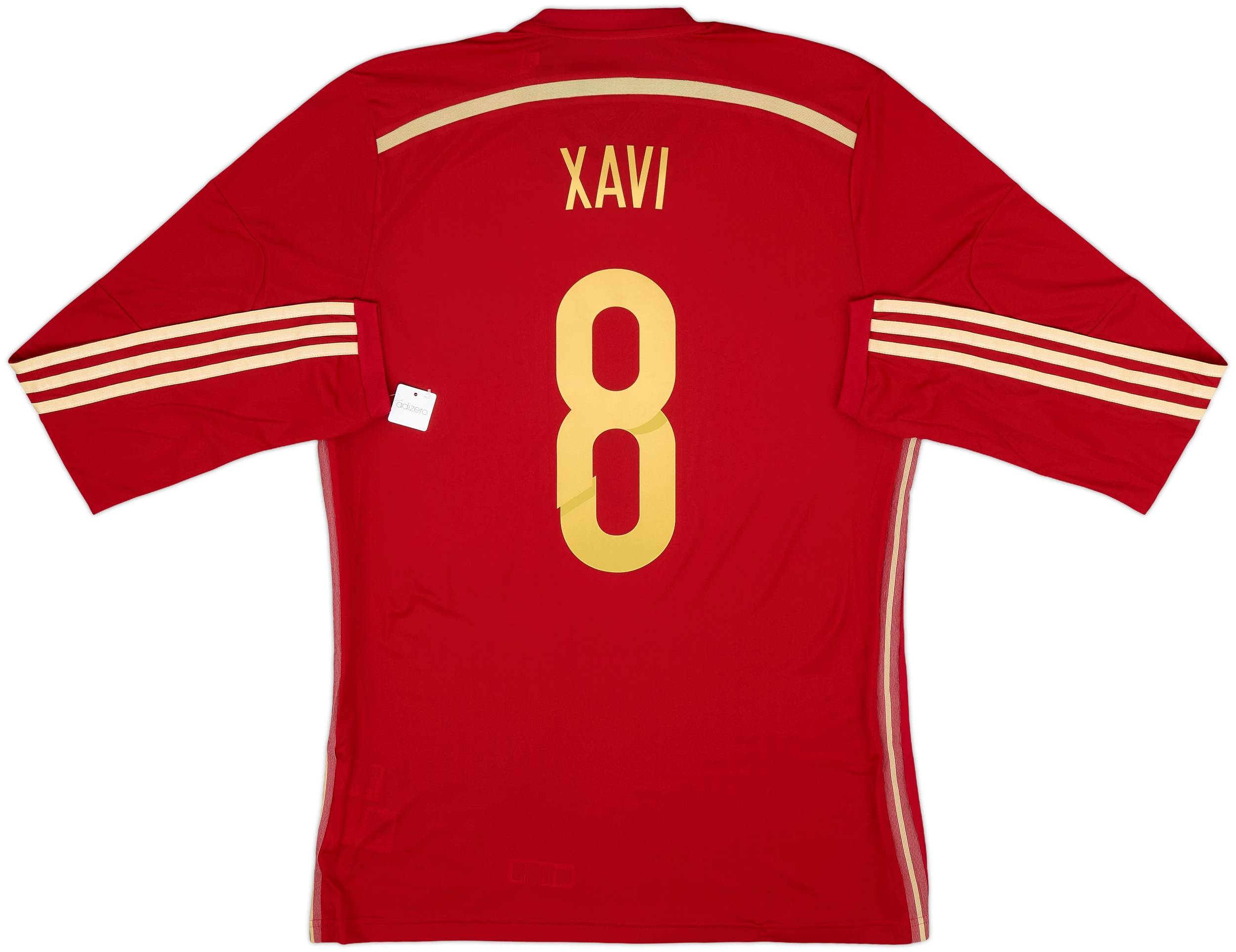  スペイン代表 XAVI シャビ　8 シャツ 2013-15 Spain Player Issue Home L/S Shirt Xavi #8 (L)