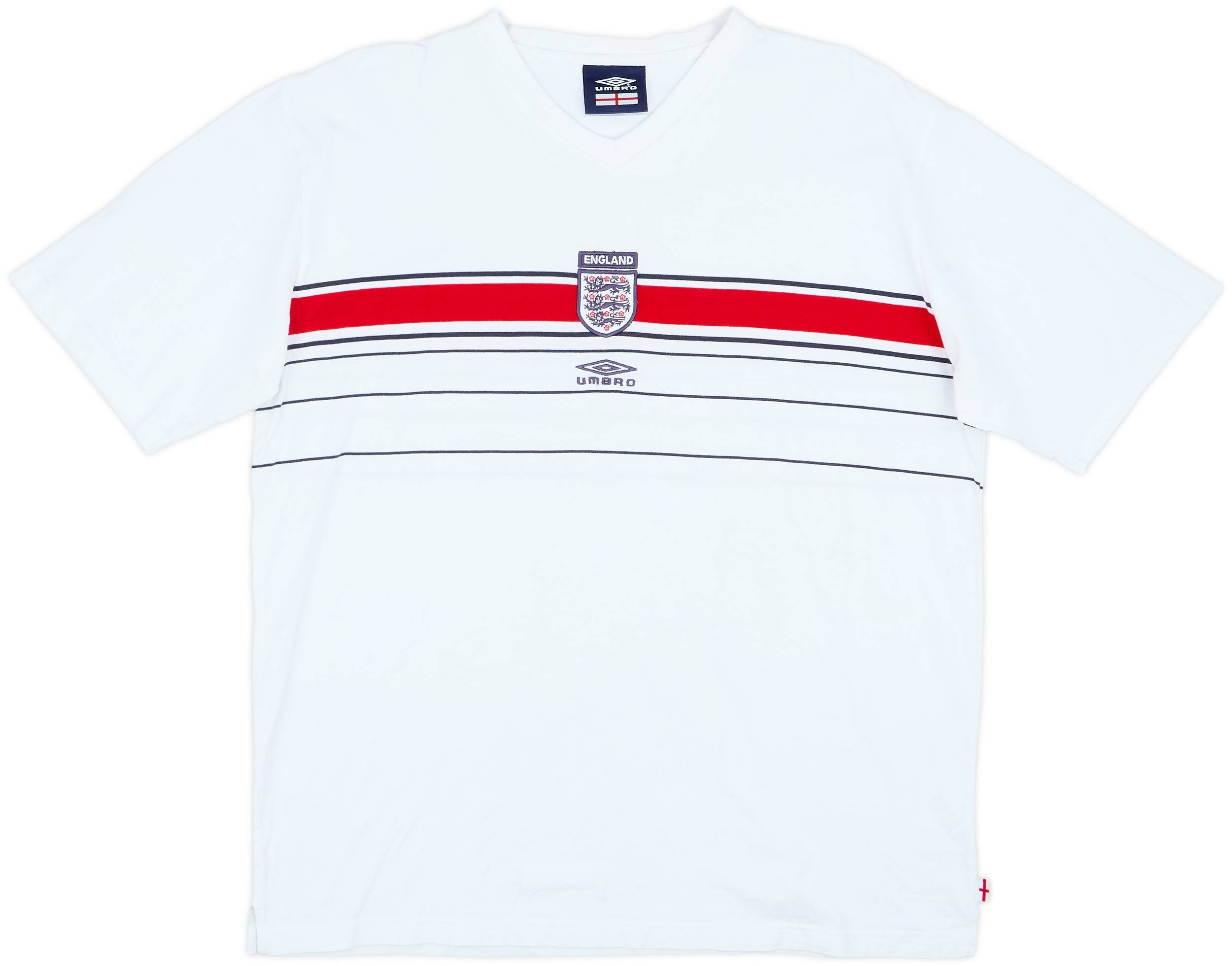 2002-04 England Umbro Cotton Tee - 8/10 - (XL)