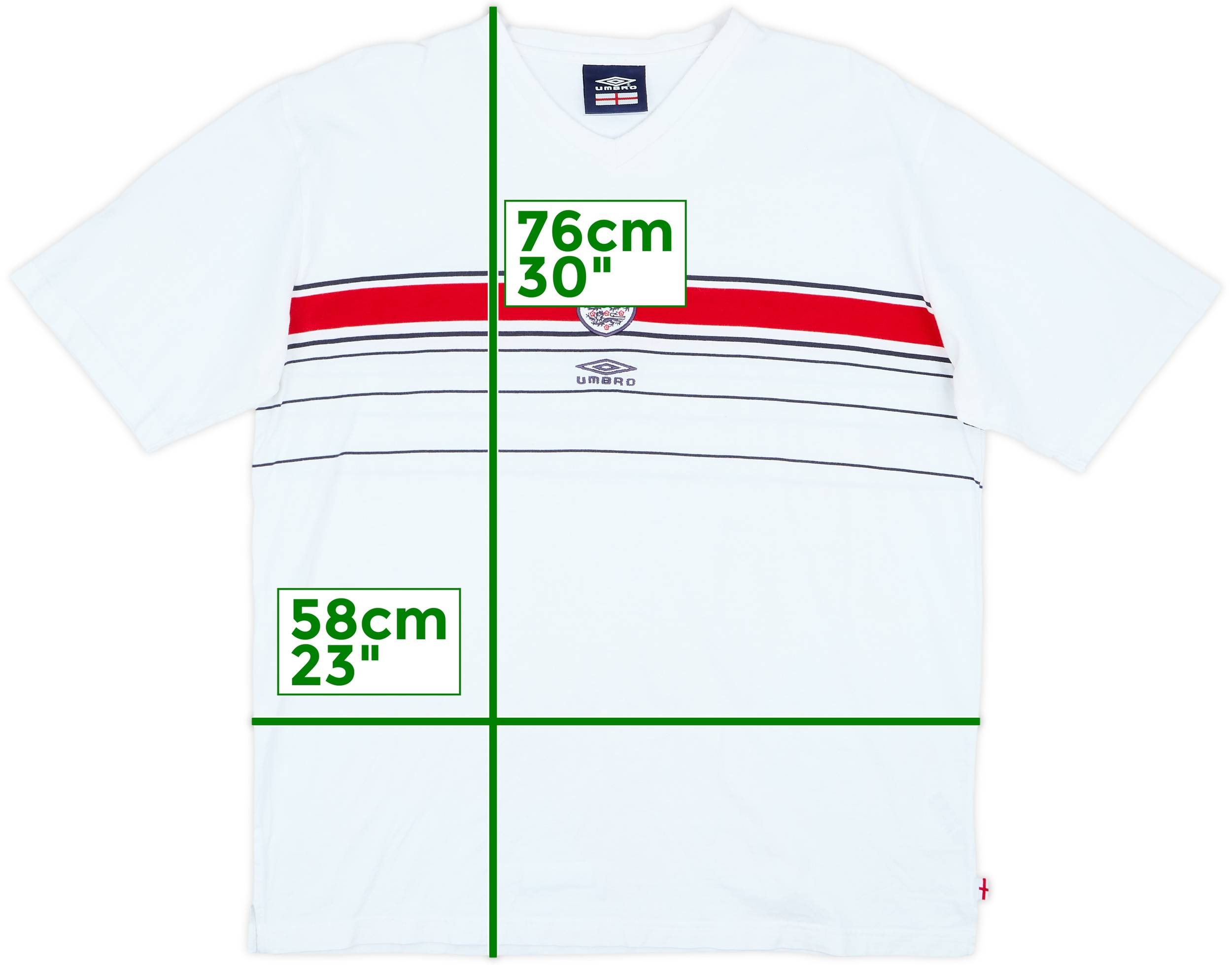 2002-04 England Umbro Cotton Tee - 8/10 - (XL)