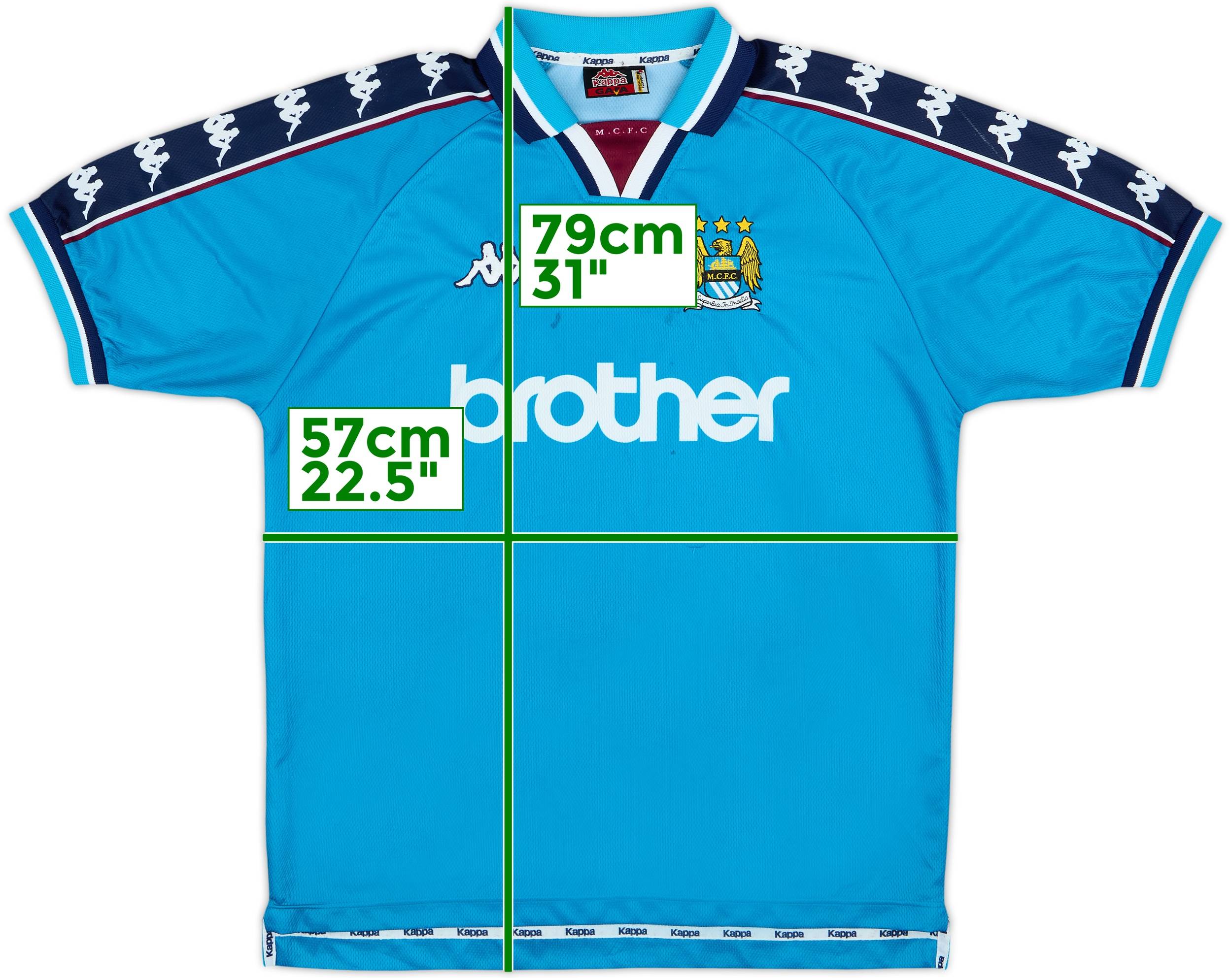ウェア 1997-99 Manchester City  Shirt 1997-99 Manchester City Home Shirt - 7/10 - (L)