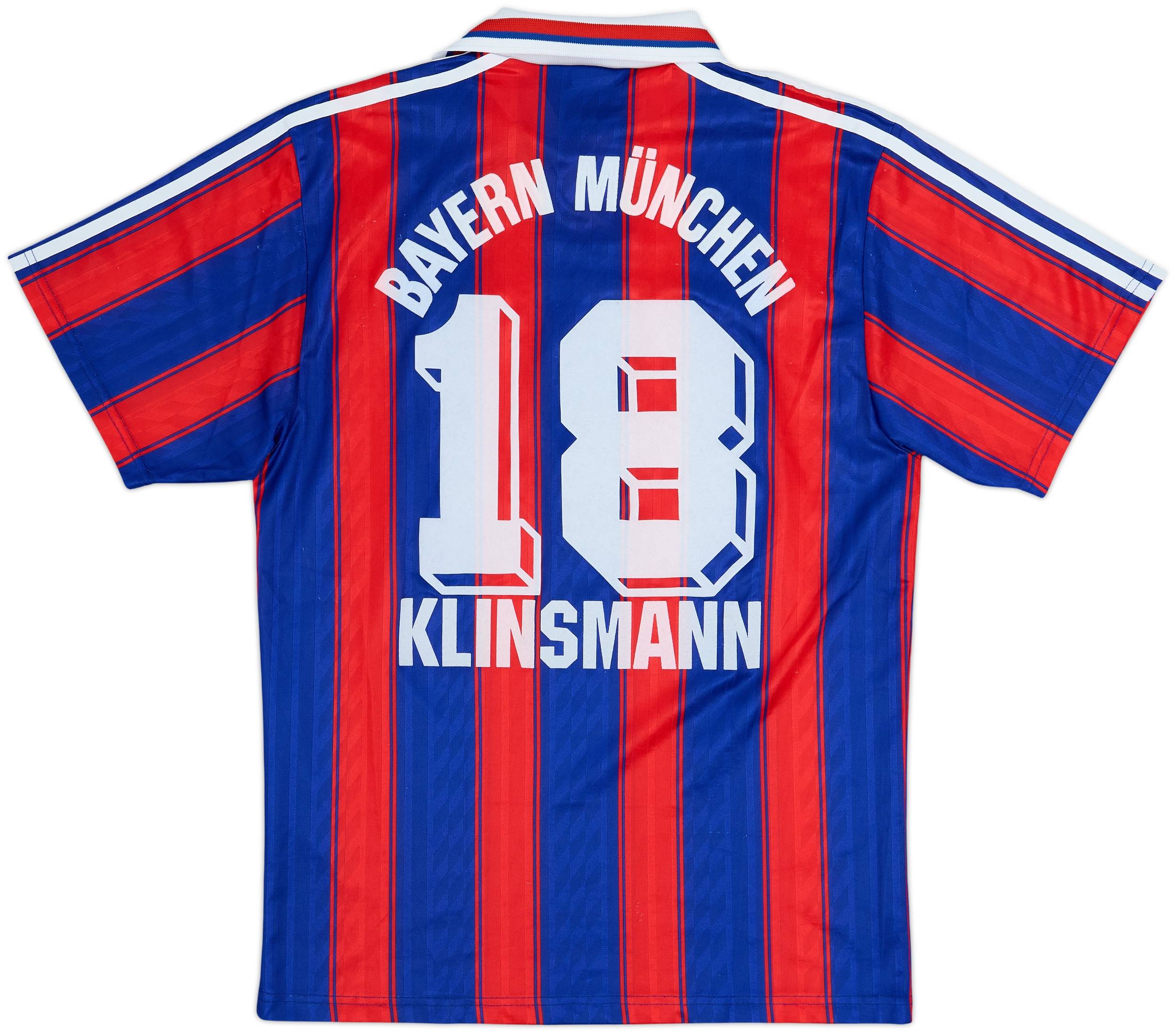 1995-97 Bayern Munich Home Shirt Klinsmann #18 - 7/10 - (S)
