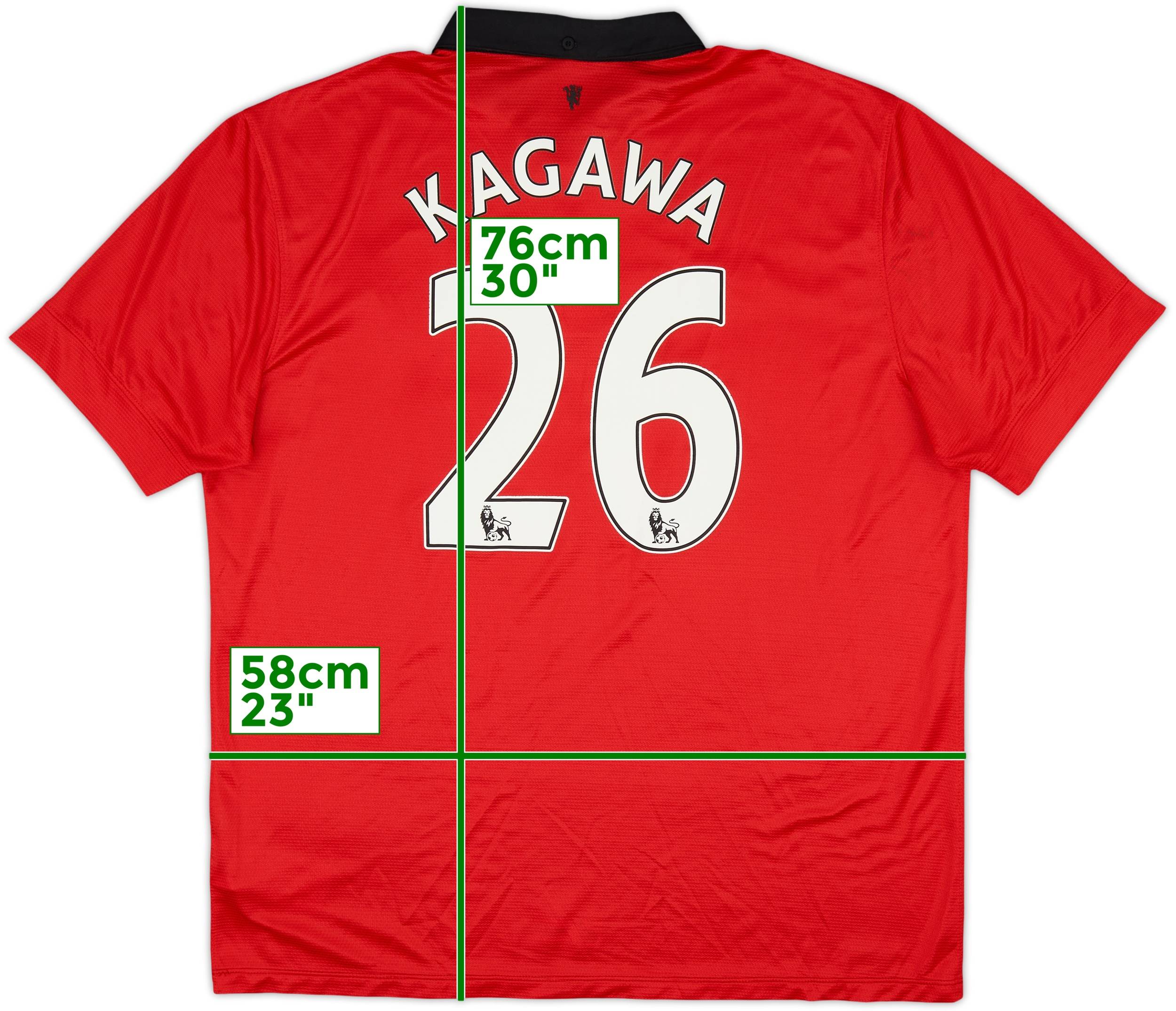 2013-14 Manchester United Home Shirt Kagawa #26 - 8/10 - (XL)
