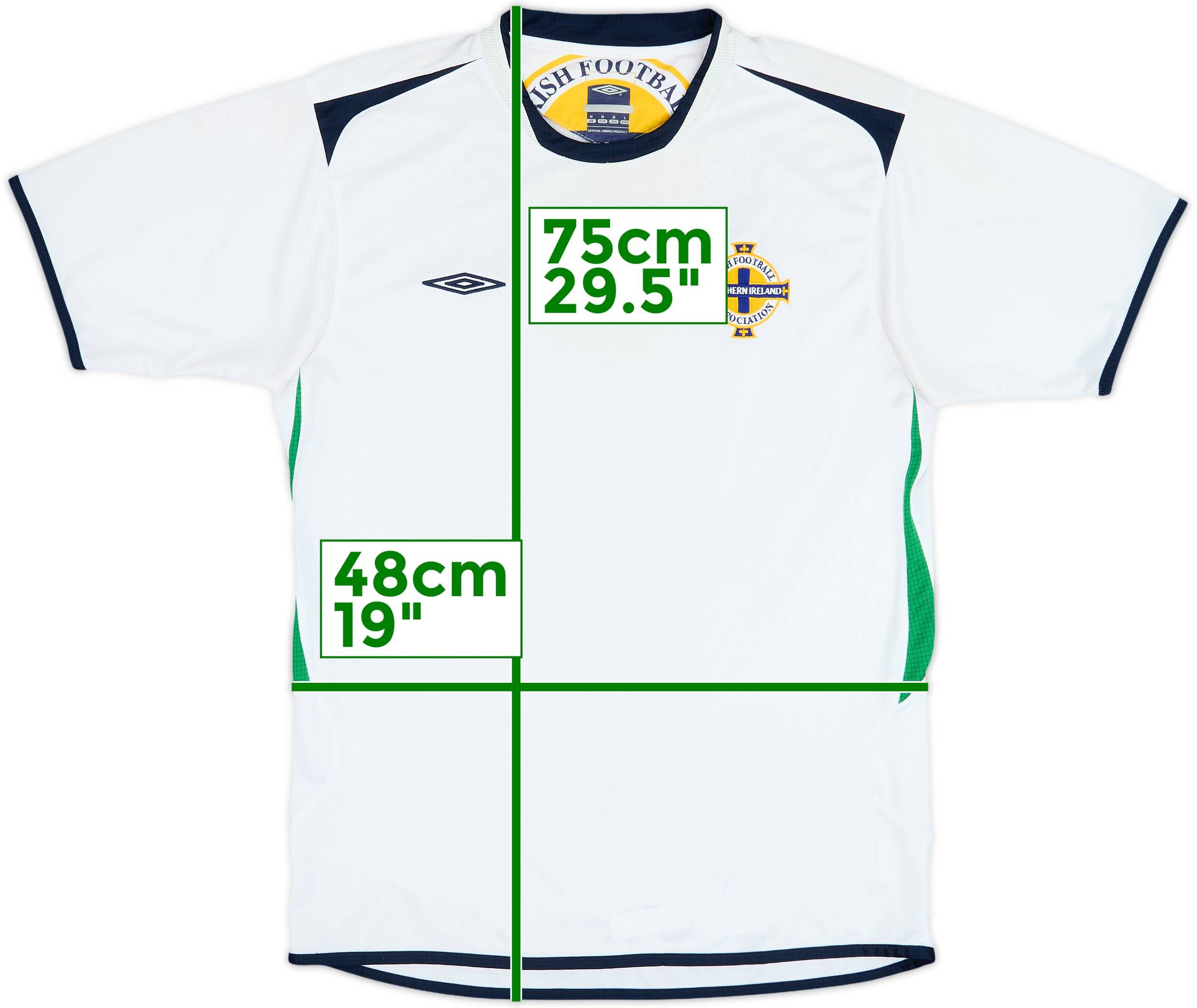 2004-05 Northern Ireland Umbro Training Shirt - 6/10 - (M)