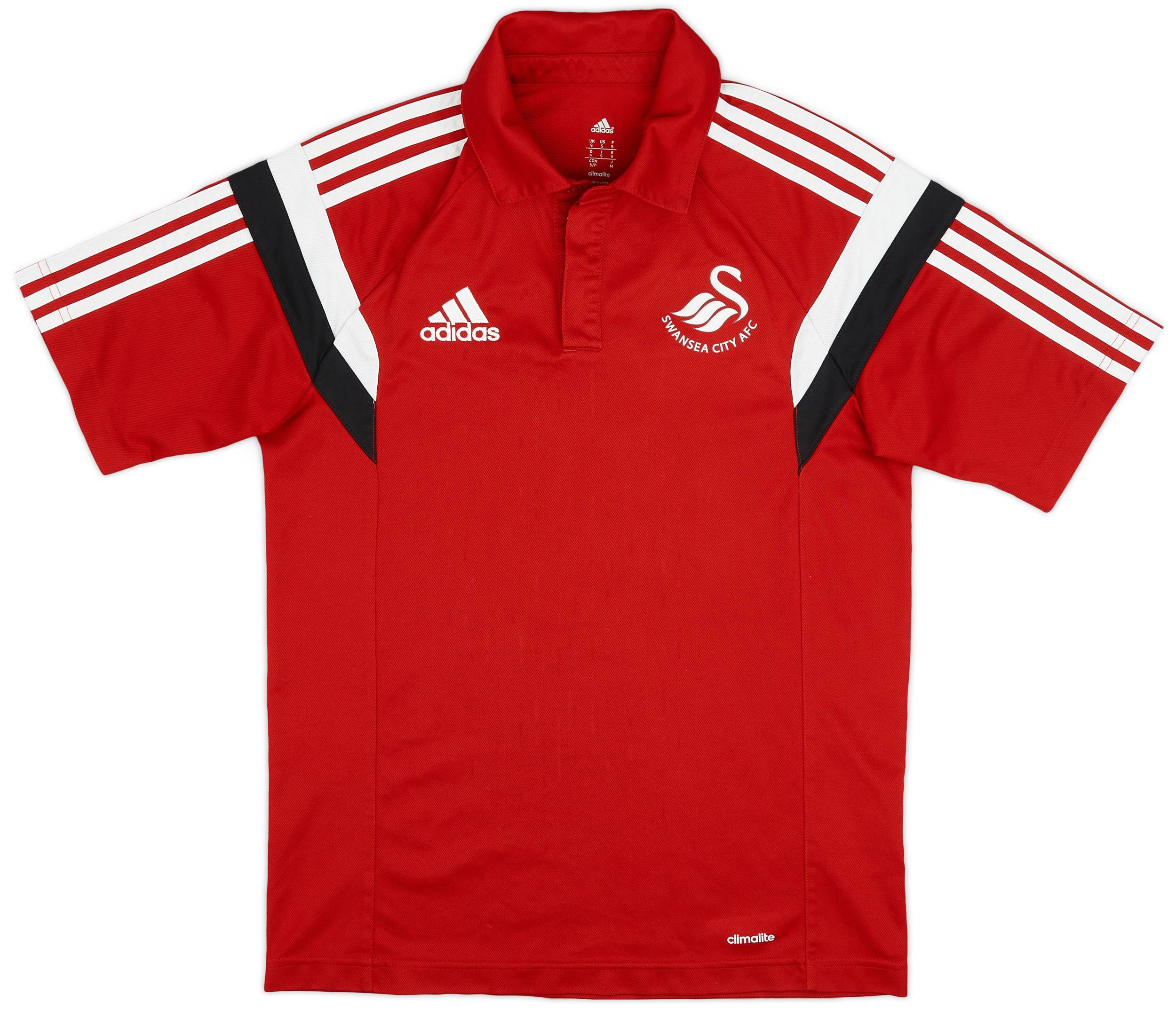 2014-15 Swansea adidas Polo Shirt - 9/10 - (S)