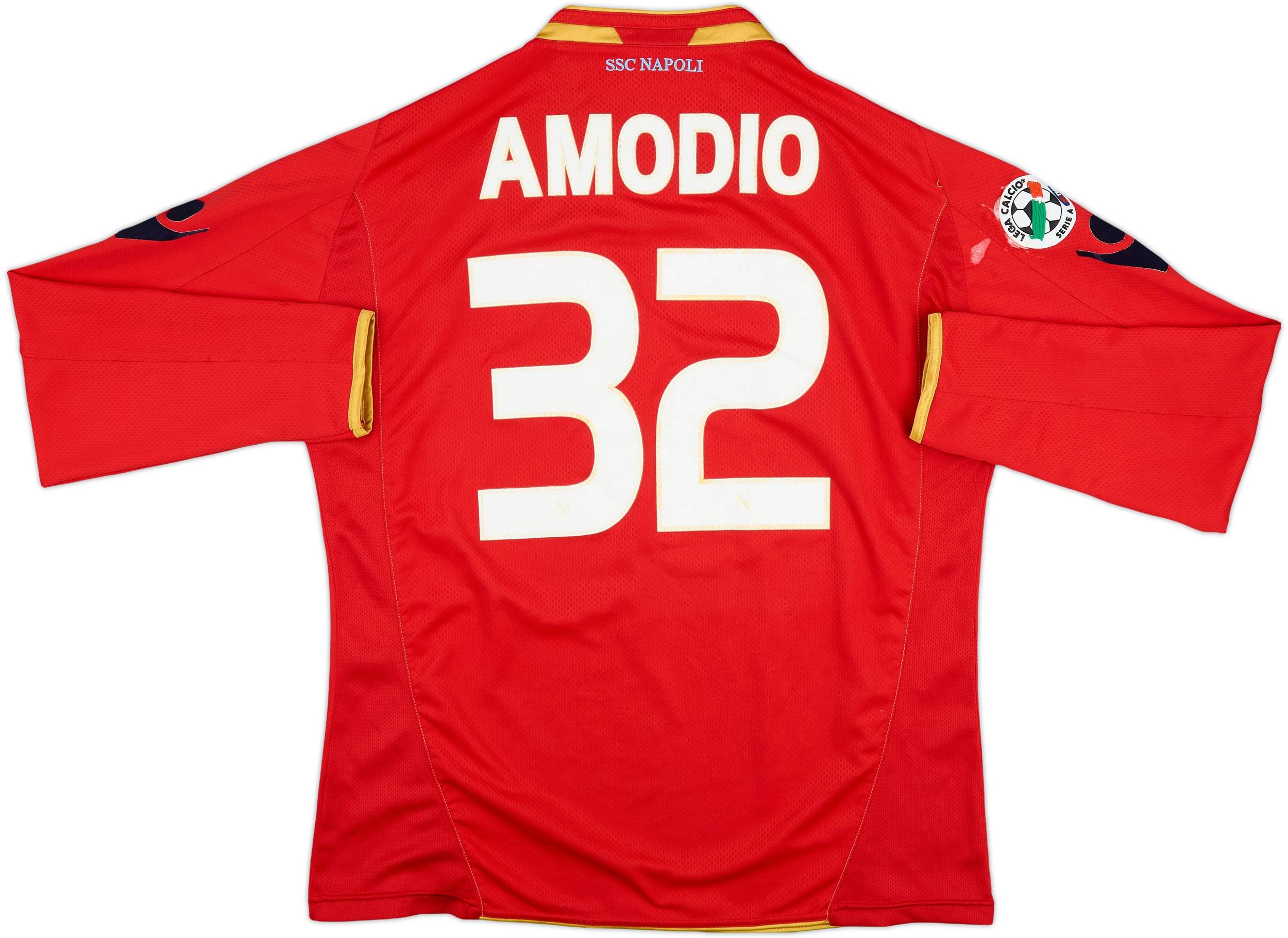 2009-10 Napoli Match Issue Third L/S Shirt Amodio #32