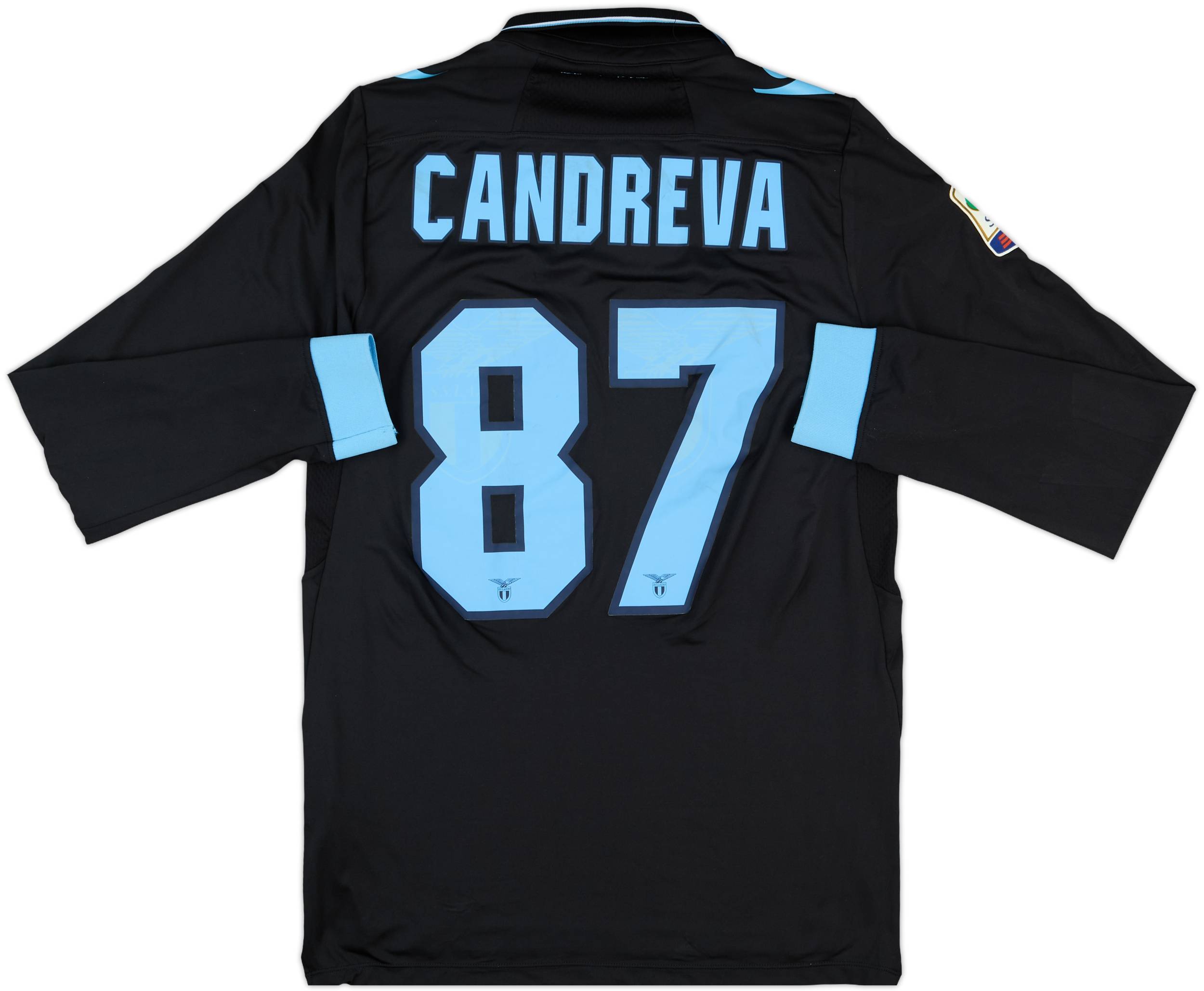 2012-13 Lazio Match Issue Away L/S Shirt Candreva #87