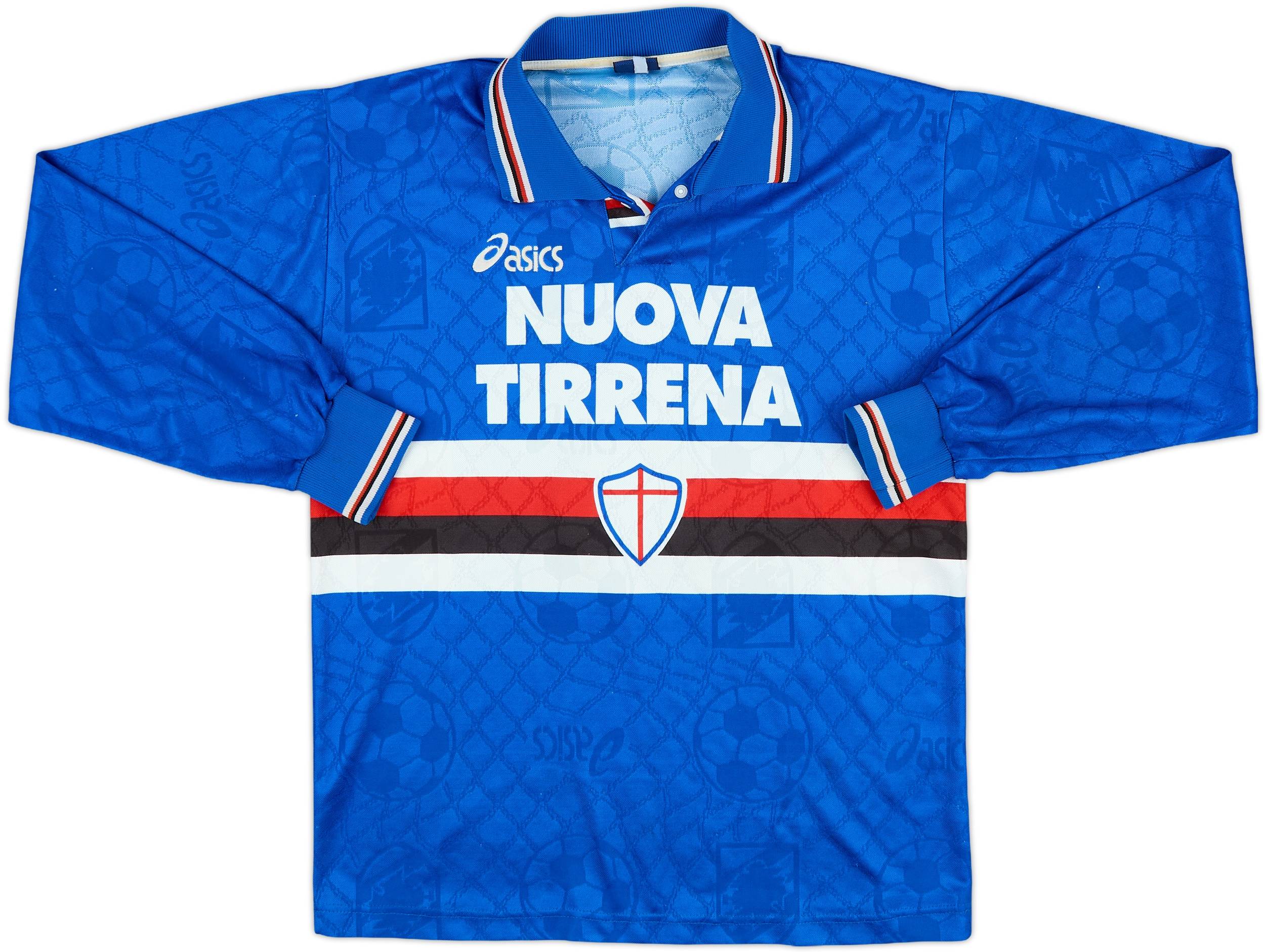 1995-96 Sampdoria Match Issue Home L/S Shirt #5