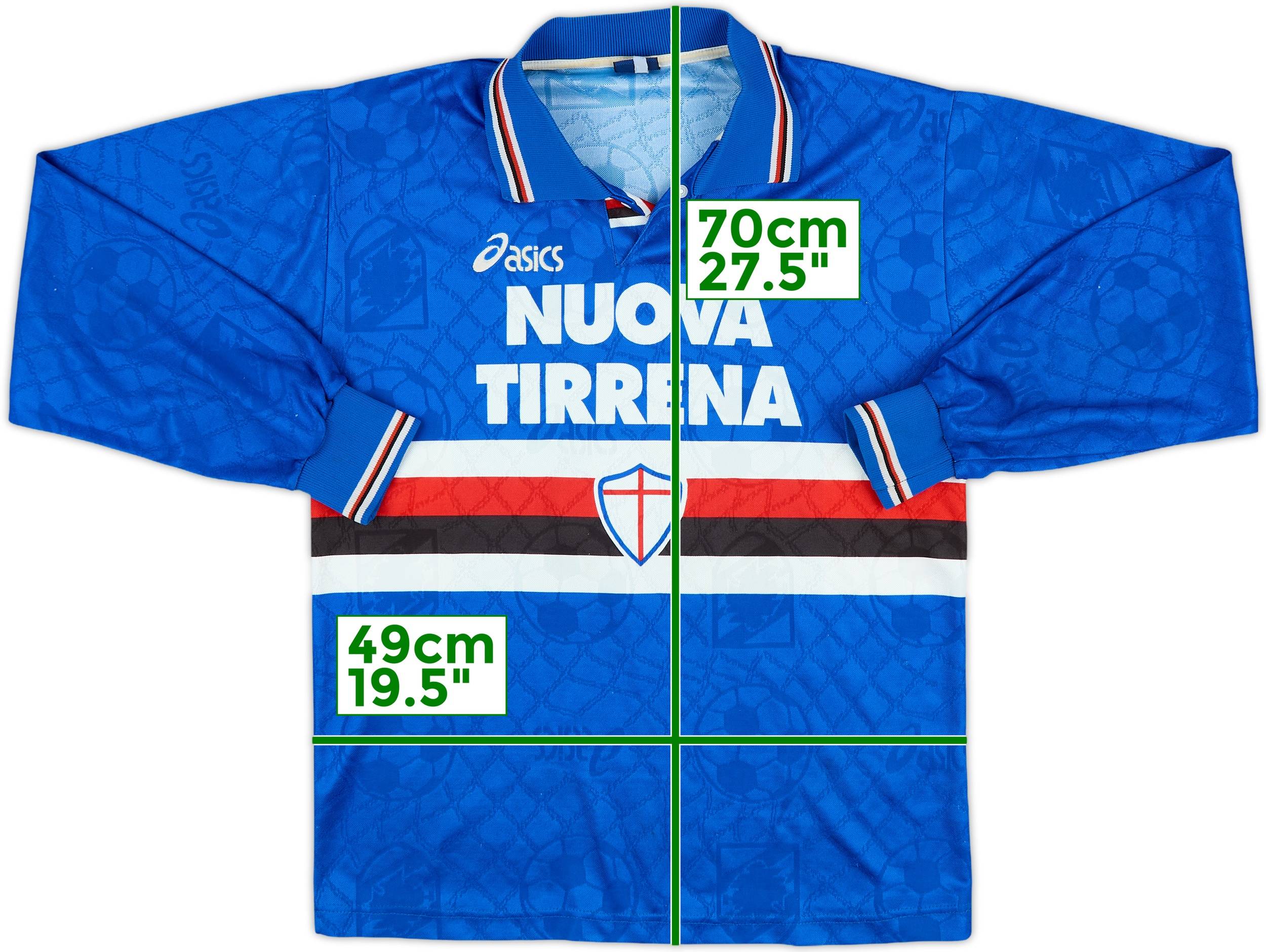 1995-96 Sampdoria Match Issue Home L/S Shirt #5
