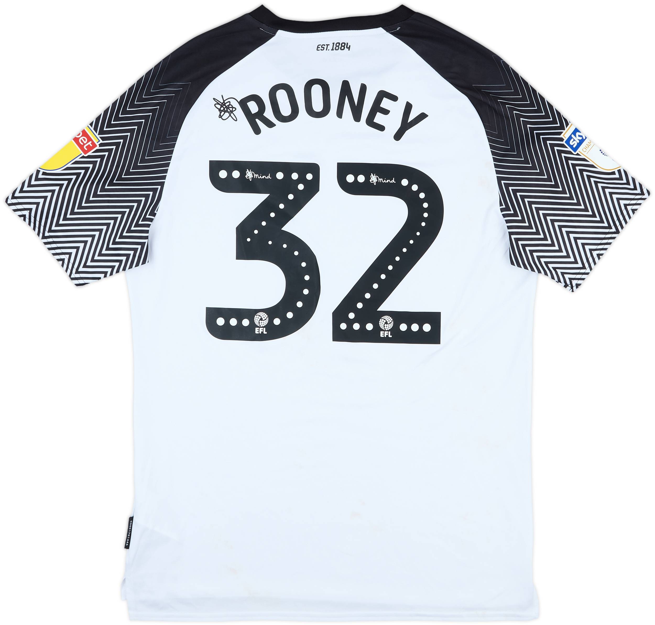 2019-20 Derby County Home Shirt Rooney #32 - 7/10 - (L)