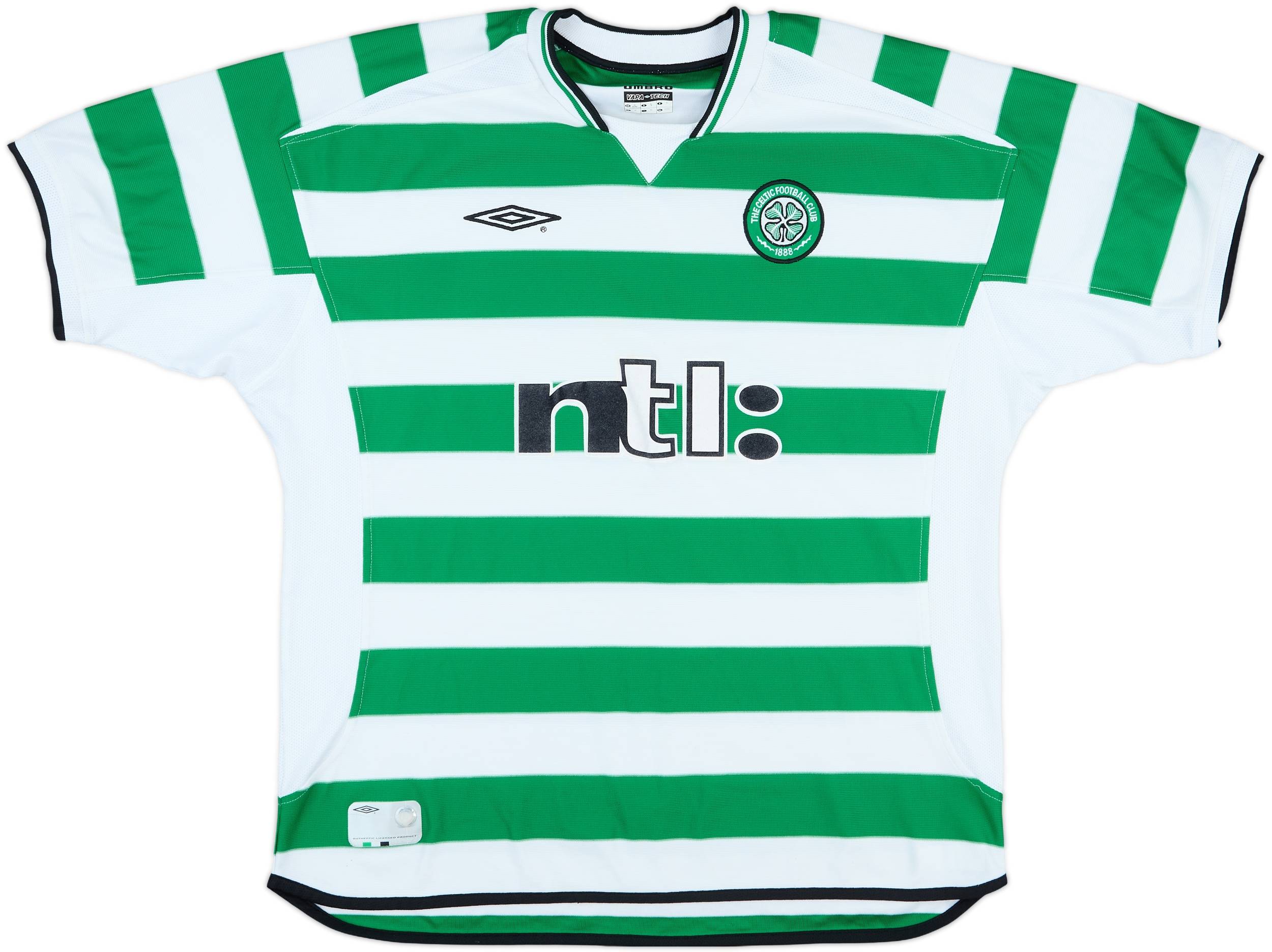 2001-03 Celtic Home Shirt #12 - 8/10 - (XL)