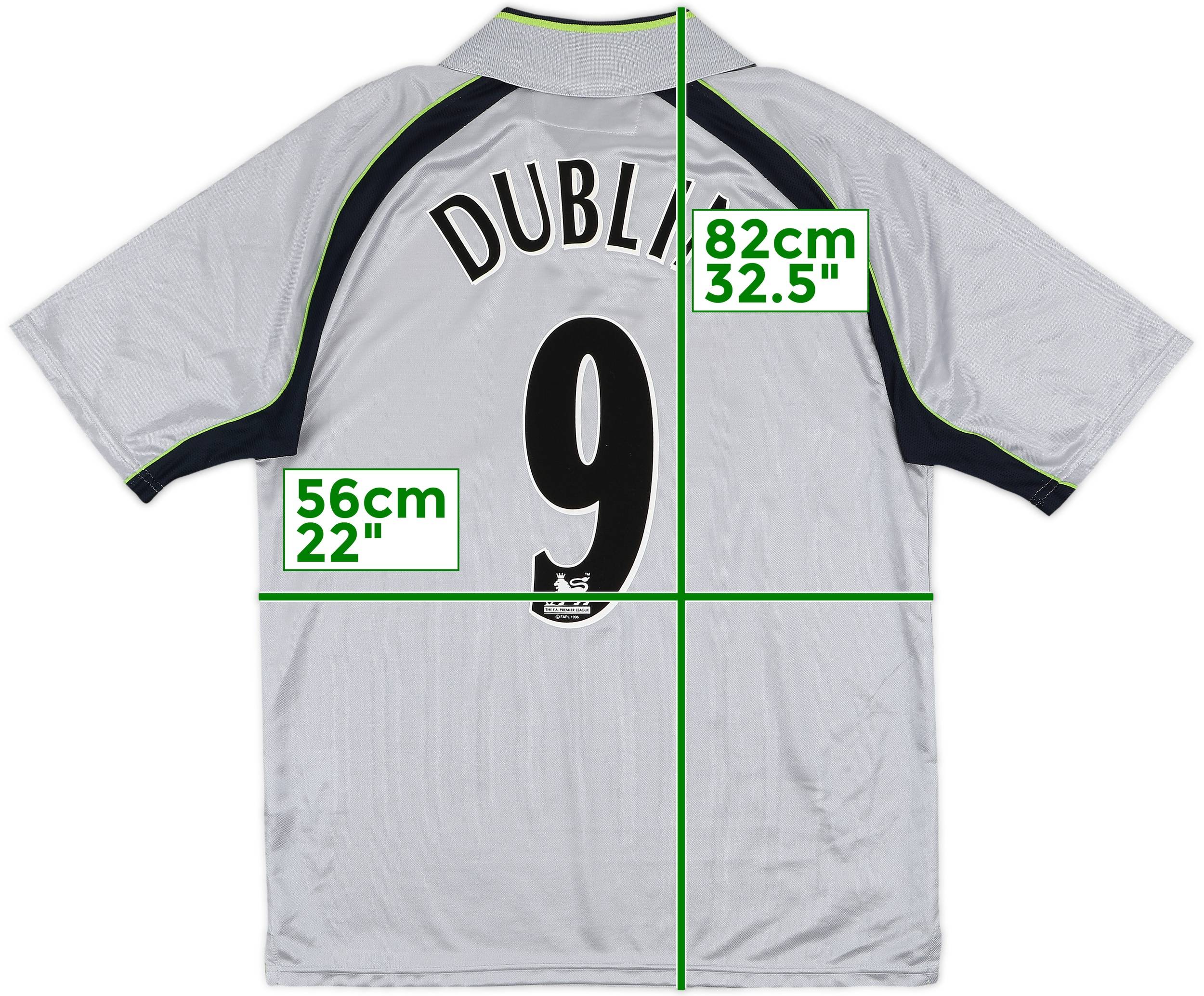 2001-02 Aston Villa Away Shirt Dublin #9 - 8/10 - (M)