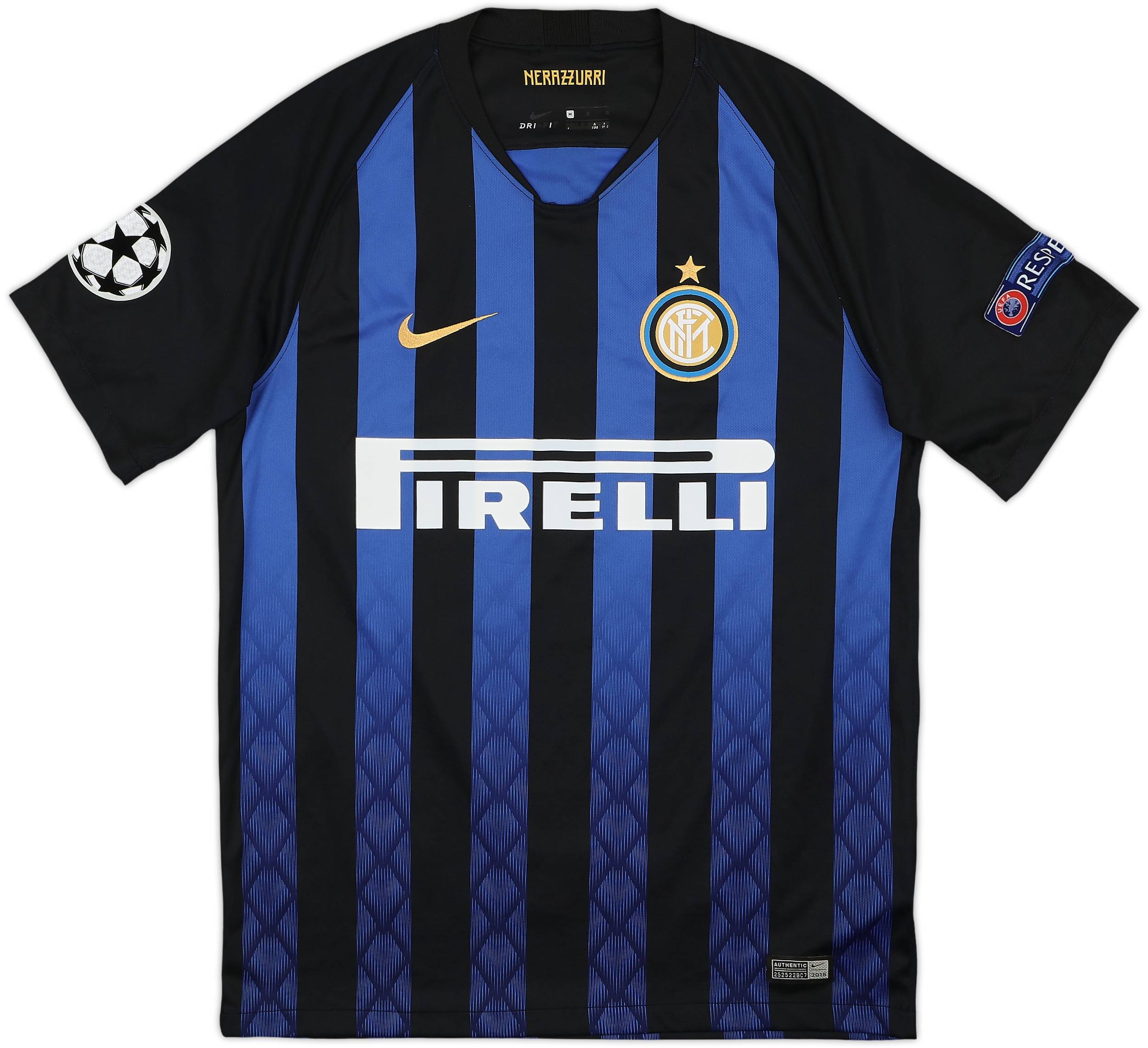 2018-19 Inter Milan Home Shirt Nainggolan #14 - 6/10 - (M)