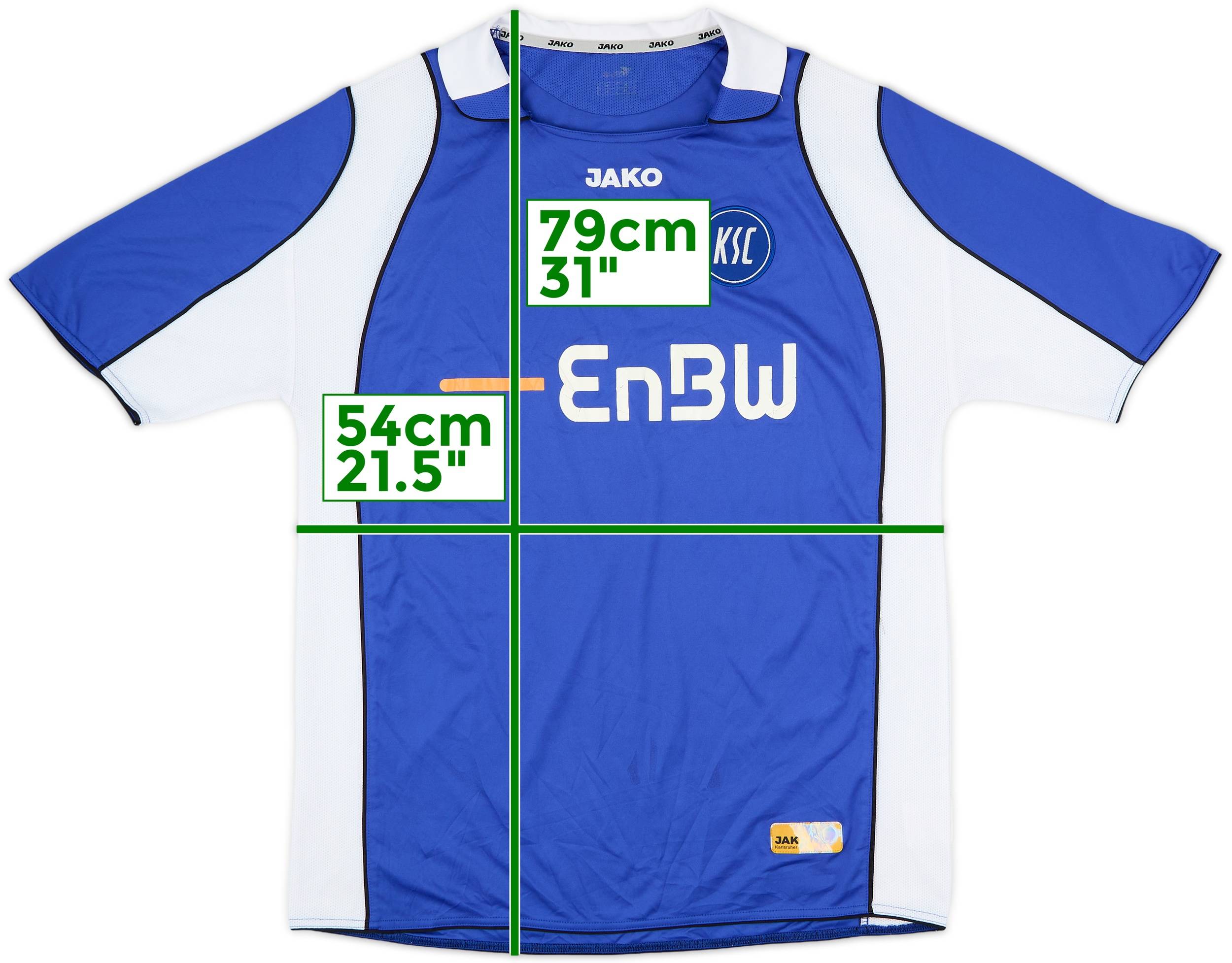 2007-08 Karlsruhe Home Shirt - 7/10 - (XL)