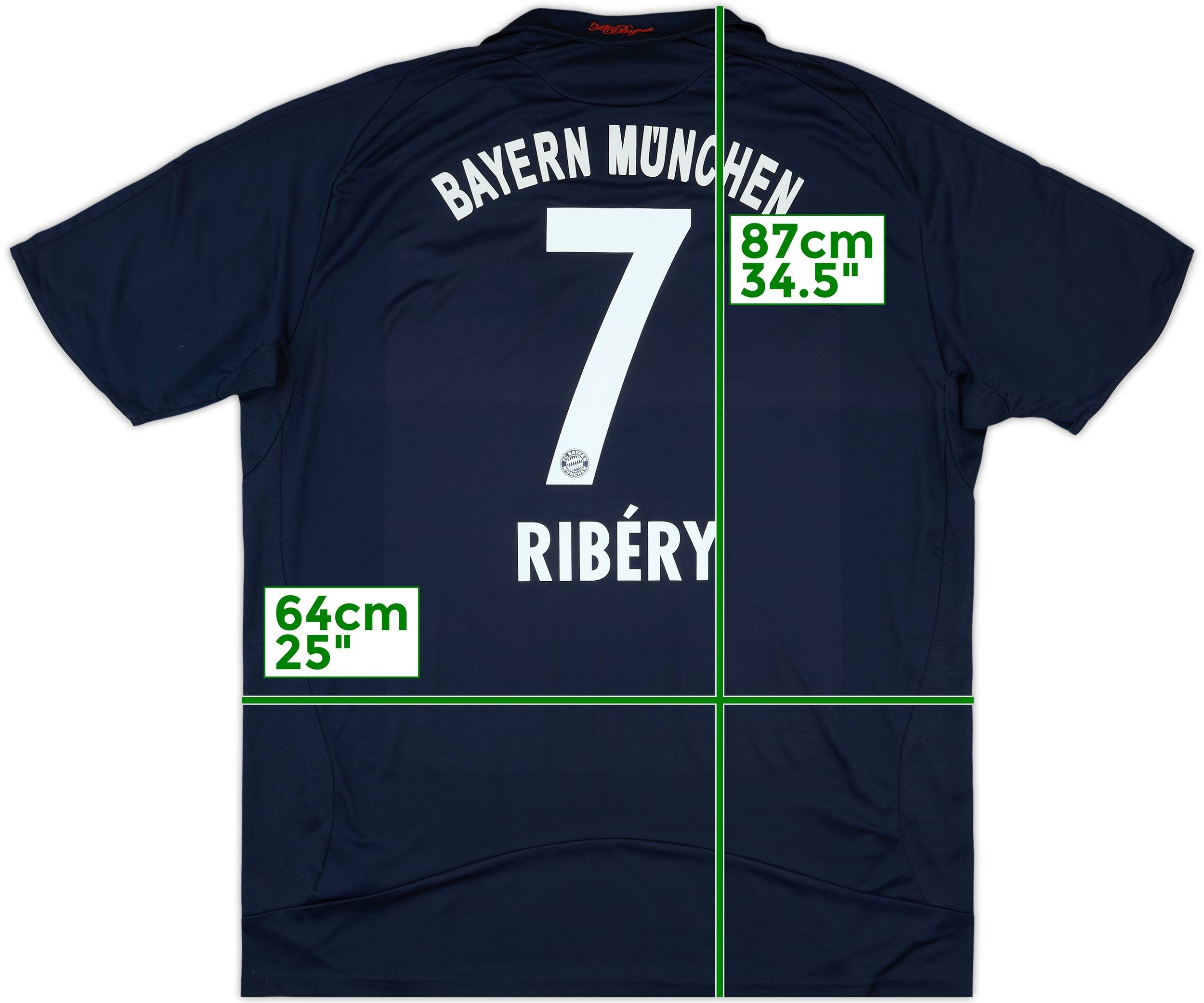 2008-09 Bayern Munich Away Shirt Ribery #7 - 6/10 - (3XL)