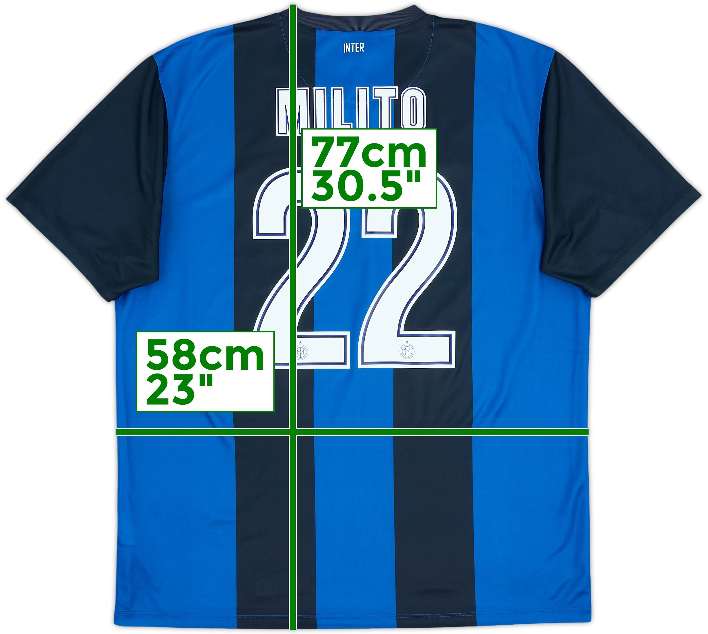 インテル MILITO 22 シャツ Mサイズ インテル MILITO 22 シャツ Mサイズ