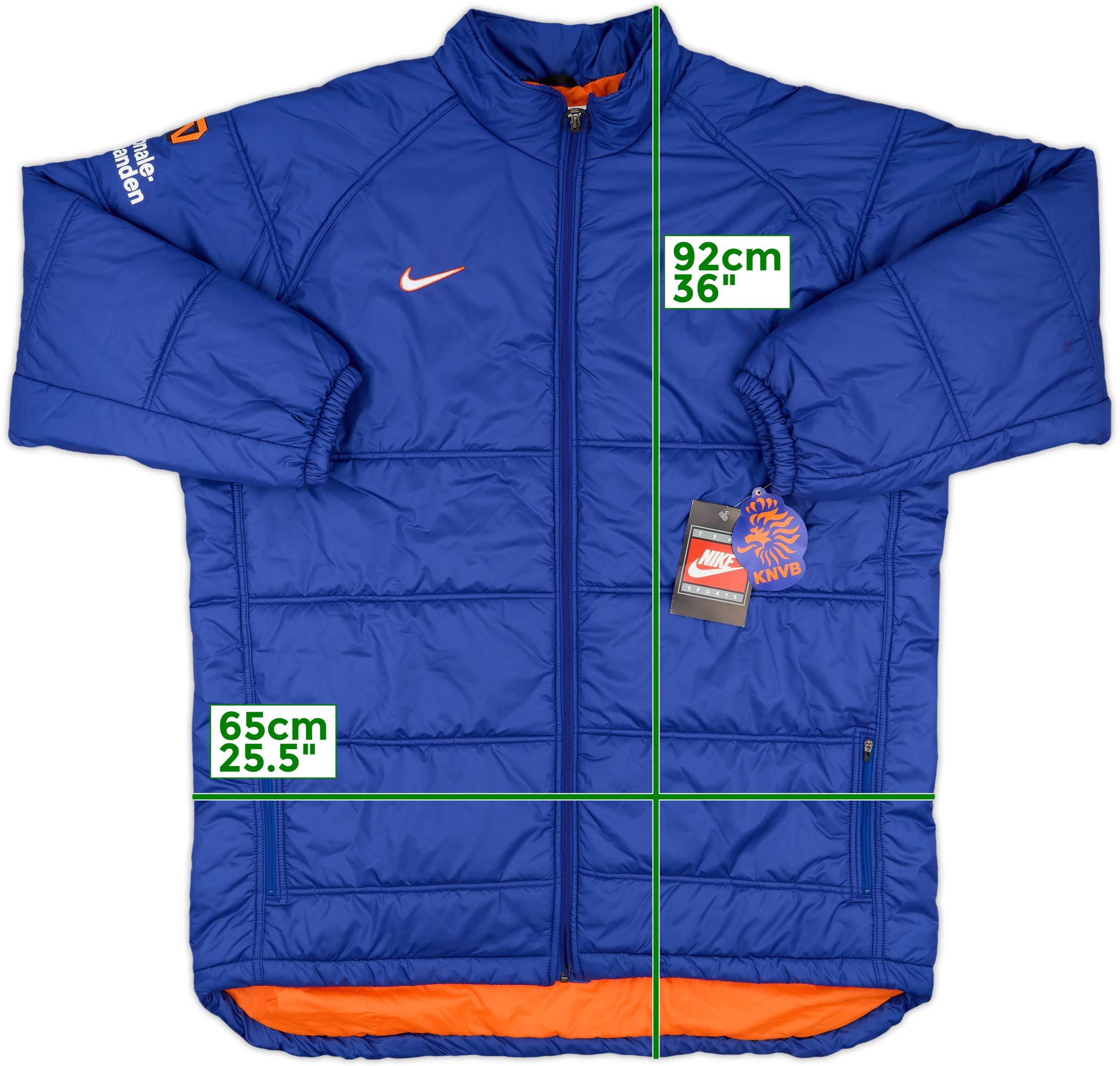 1998-99 Netherlands Player Issue Nike Padded Bench Coat (XXL)