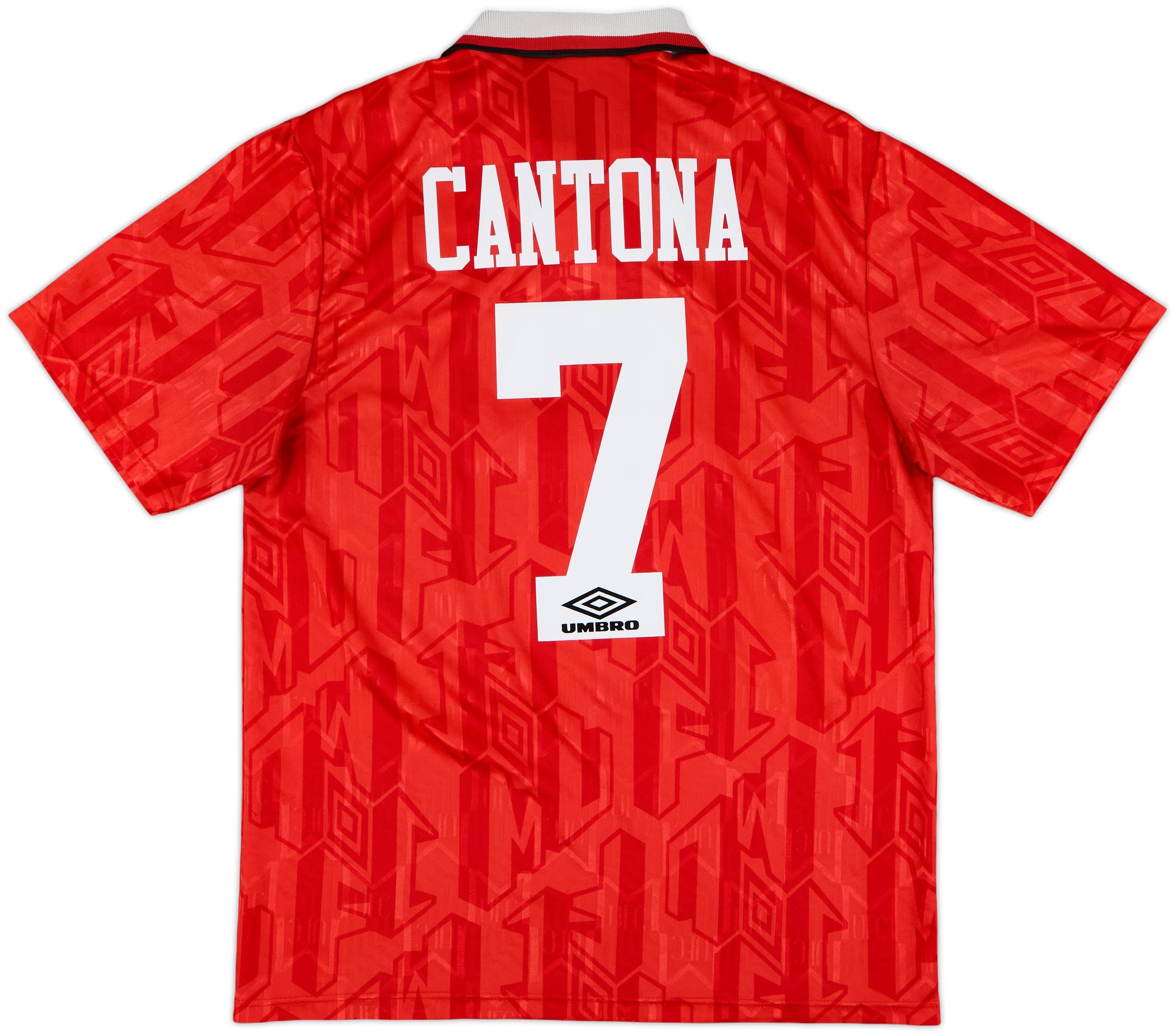 ウェア Umbro Manchester United CANTONA 7 90s 1996/98 CANTONA #7 Manchester United Vintage Umbro Home