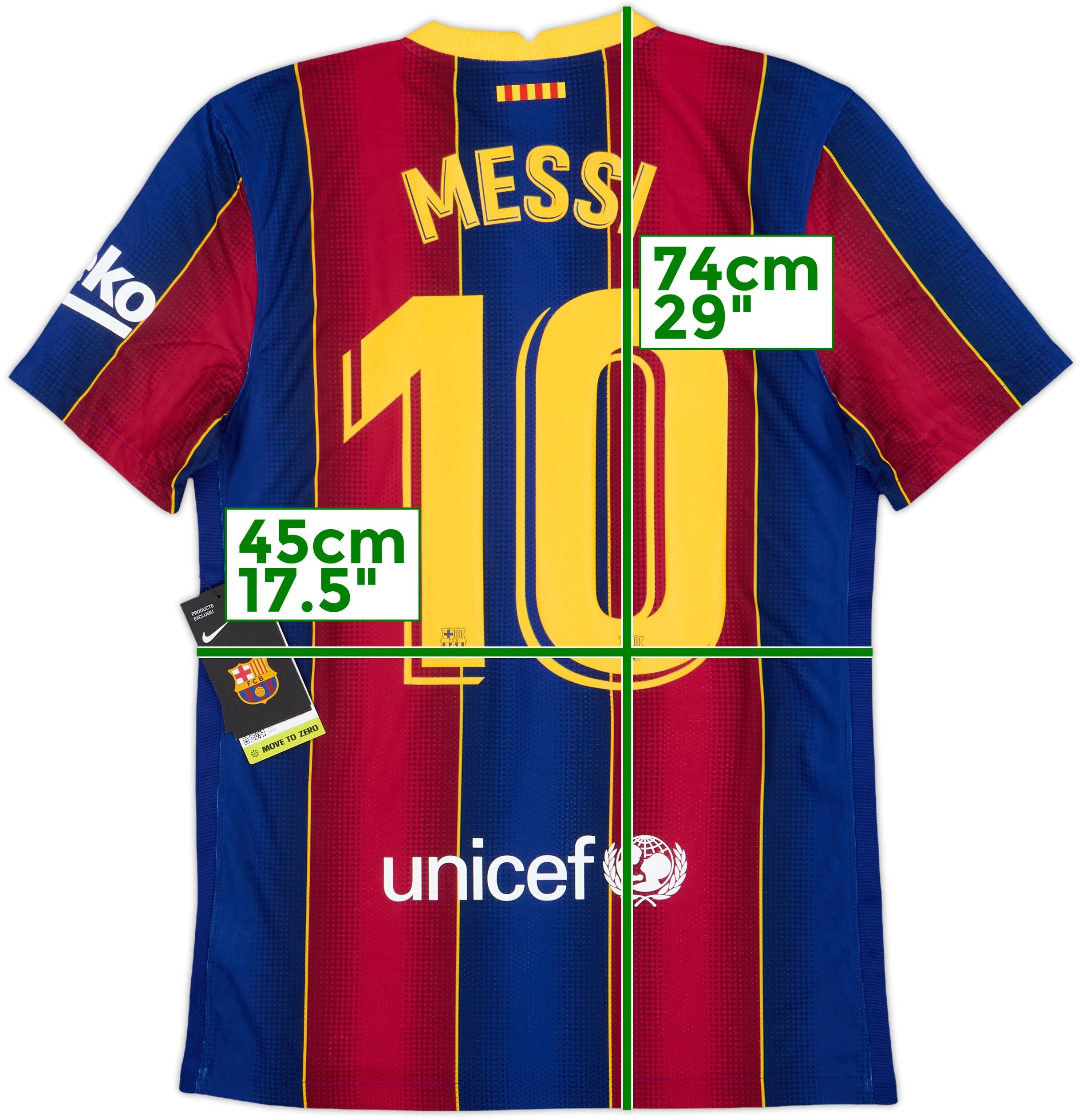 2020-21 Barcelona Authentic Home Shirt Messi #10 (S)