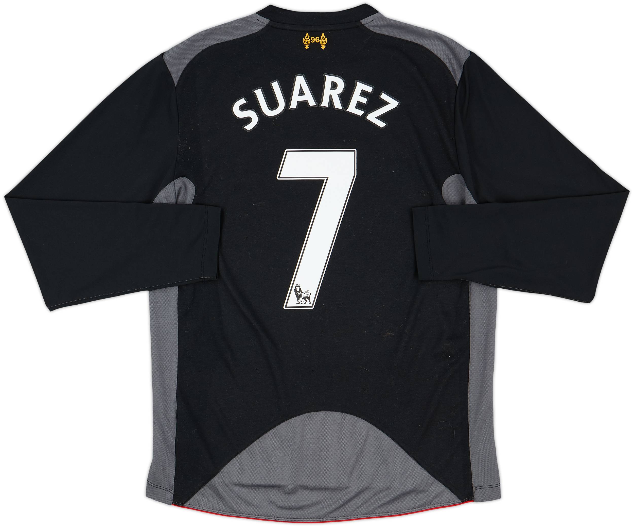 2012-13 Liverpool Away L/S Shirt Suarez #7 7/10 (M)