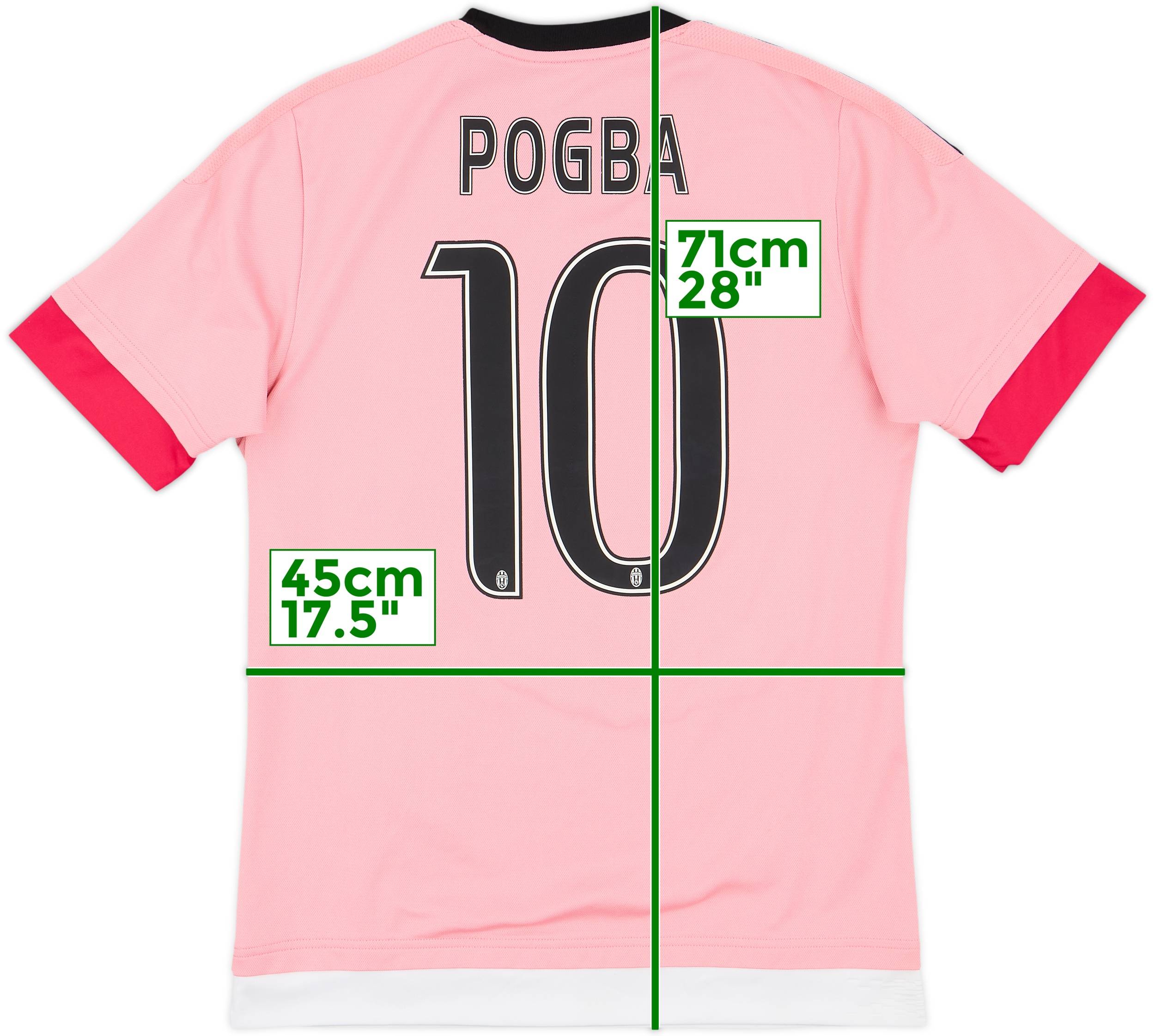 2015-16 Juventus Away Shirt Pogba #10 - 9/10 - (S)