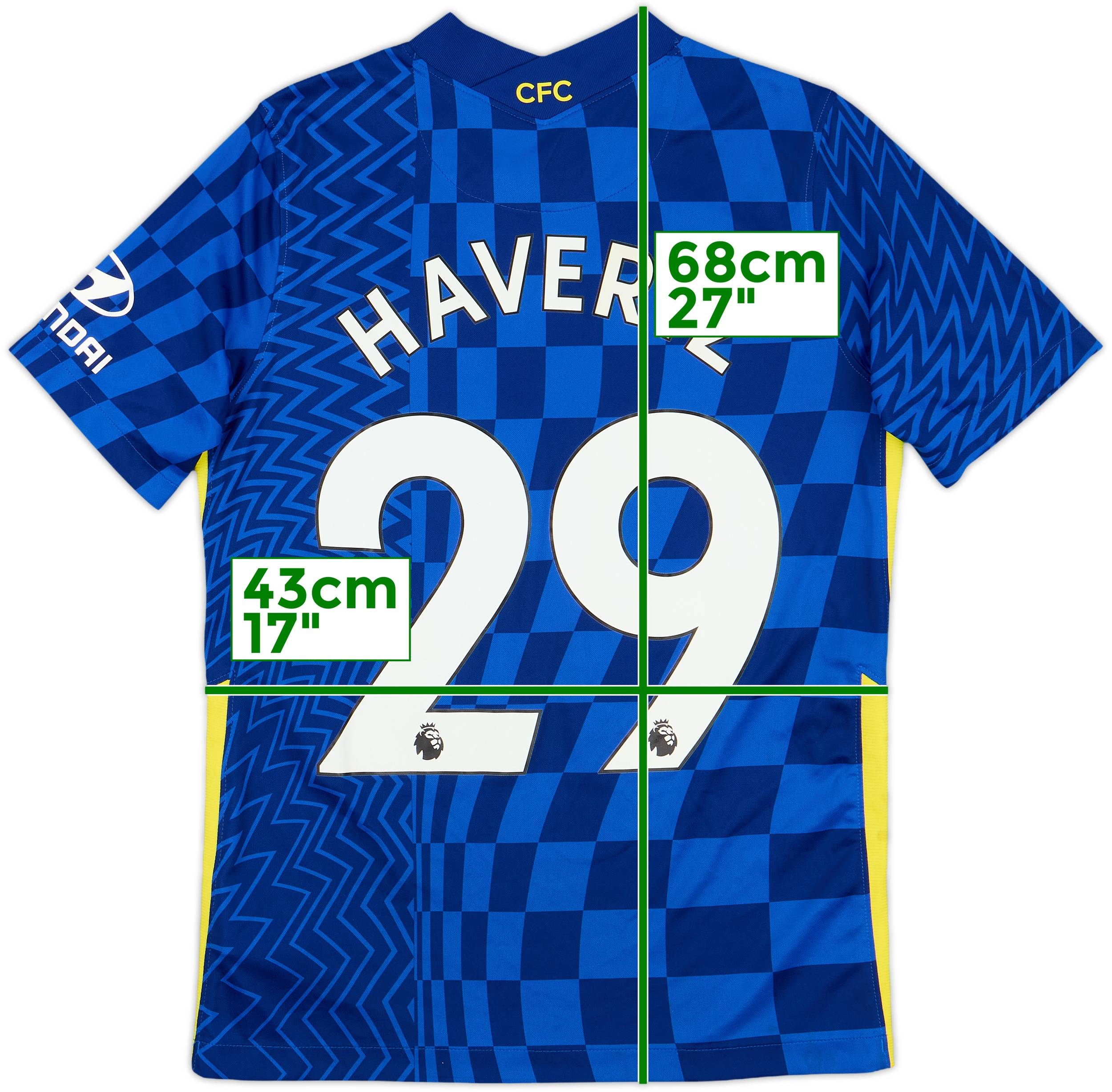 Chelsea FC Havertz 29番シャツ　チェルシー　サッカー　ユニ Chelsea FC Havertz 29番シャツ チェルシー サッカー ユニ