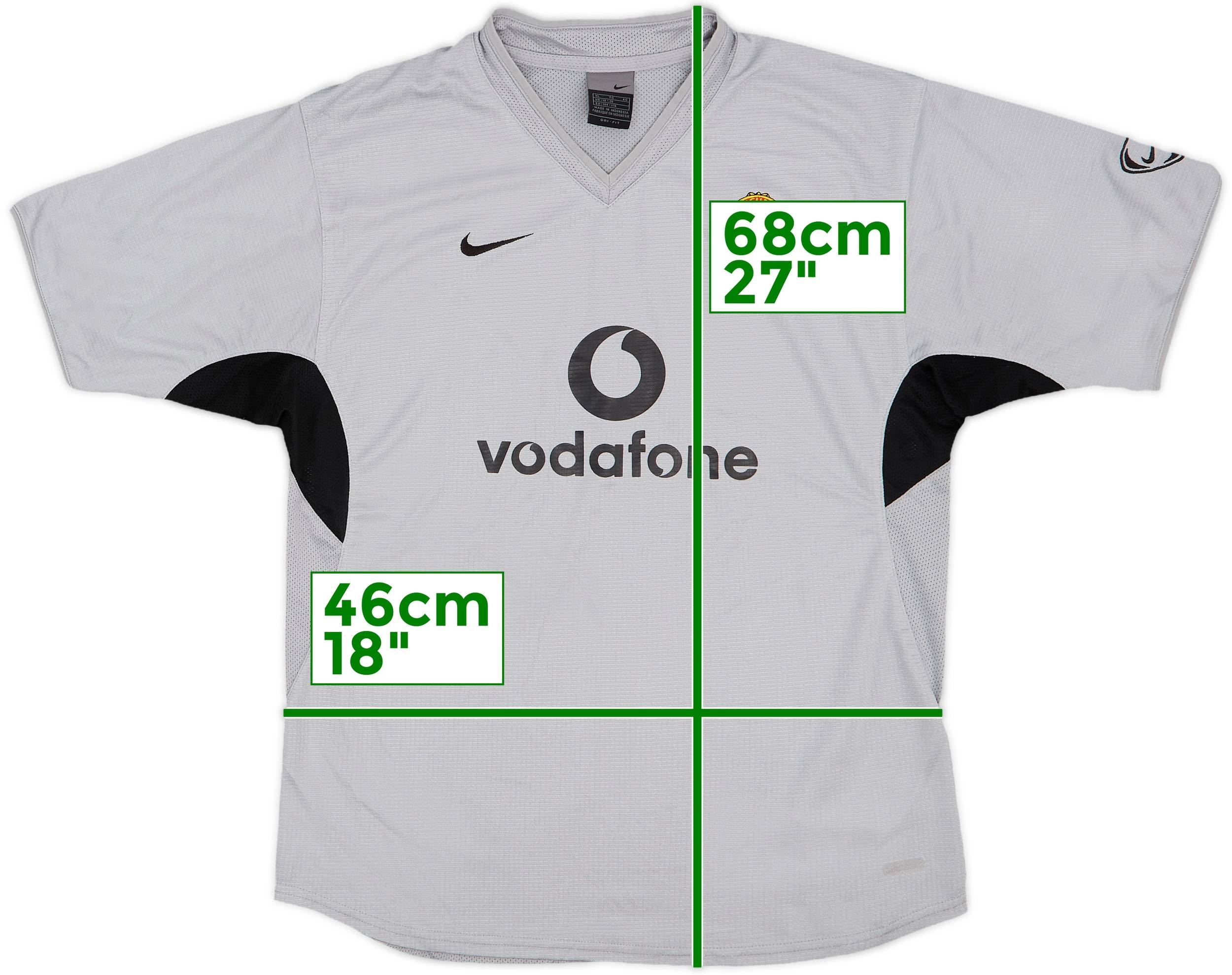 2003-04 Manchester United Nike Training Shirt - 7/10 - (XL.Boys)