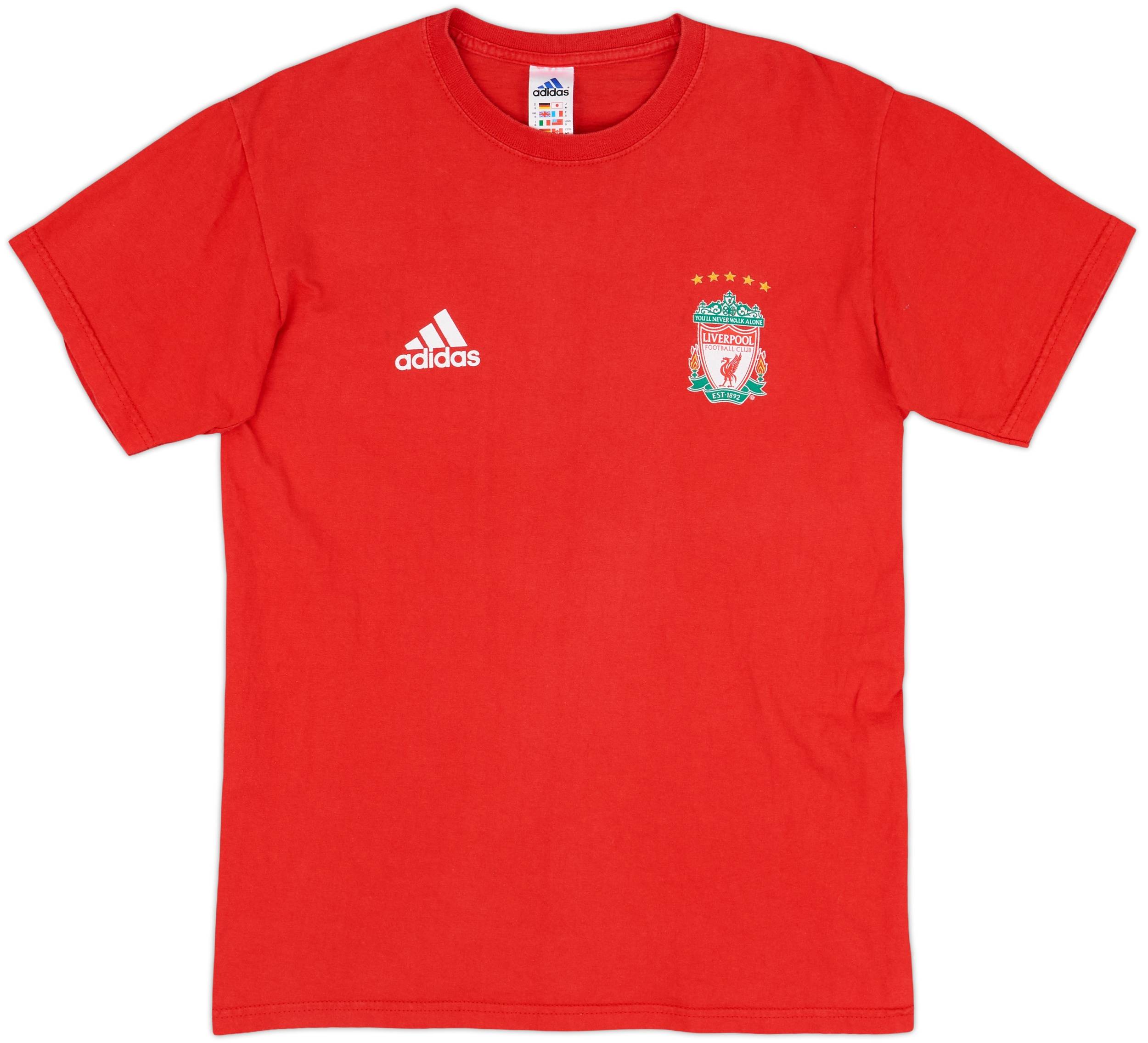 英　1110 2006-07 Liverpool adidas Cotton Tee - 8/10 - (S)