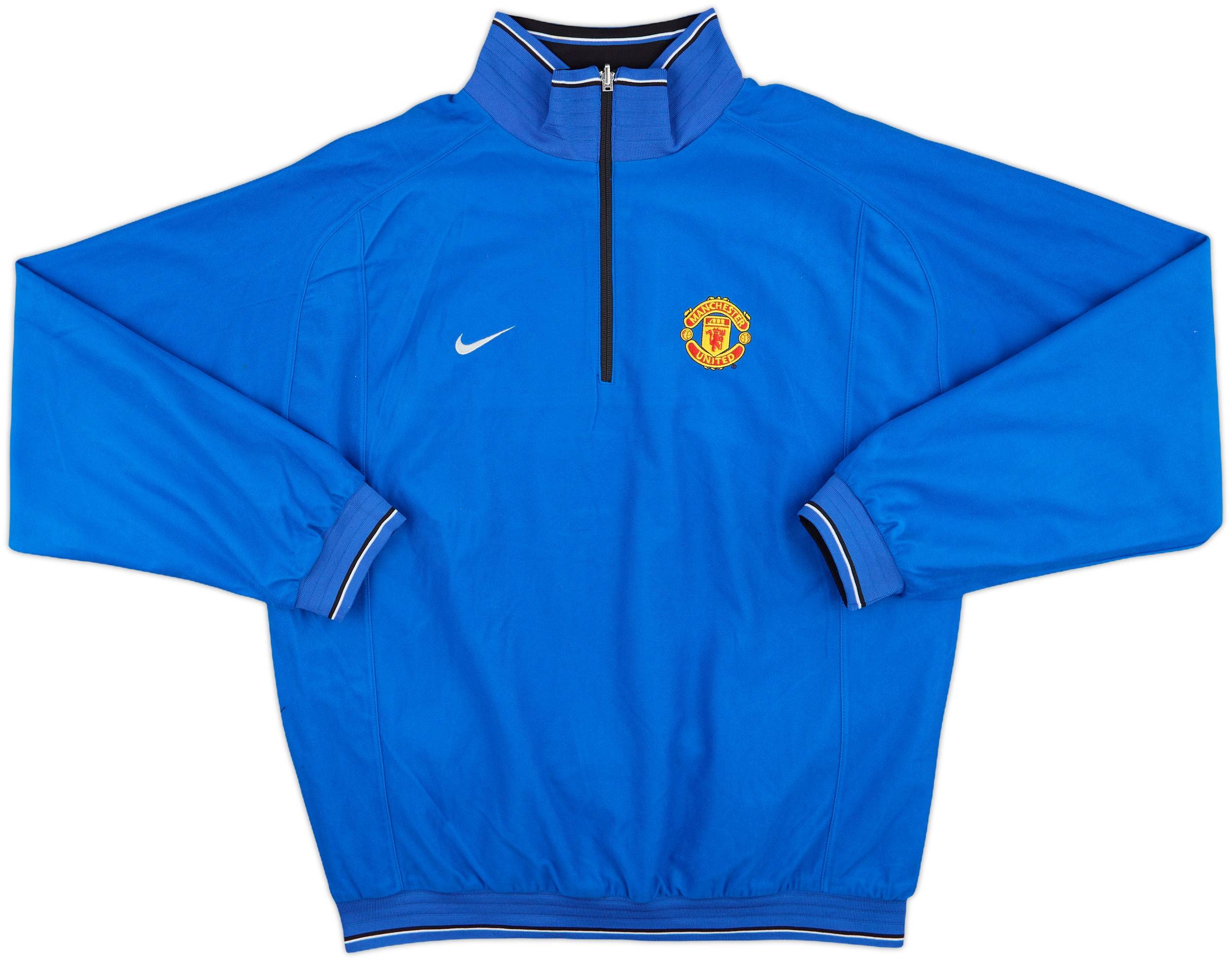 2002-03 Manchester United Nike Reversible 1/4 Zip Drill Top