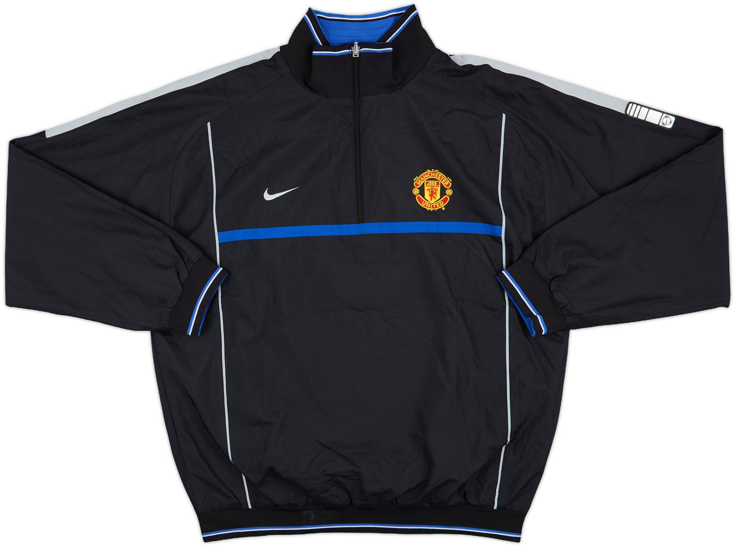 2002-03 Manchester United Nike Reversible 1/4 Zip Drill Top