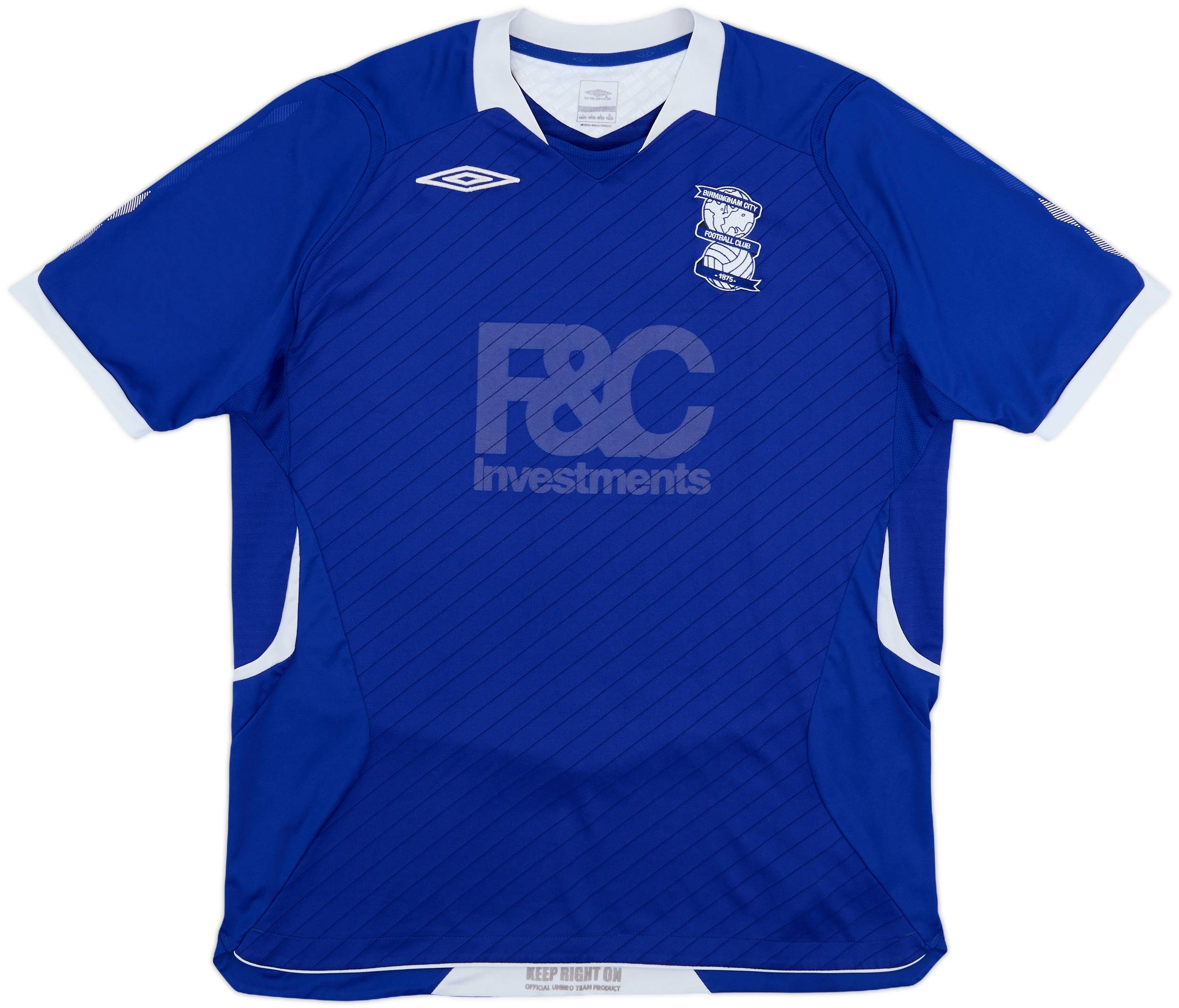 2008-2009年 アンブロ バーミンガム UMBRO Birmingham 2008-09 Birmingham Umbro Sweat Top - 8/10 - (XL)