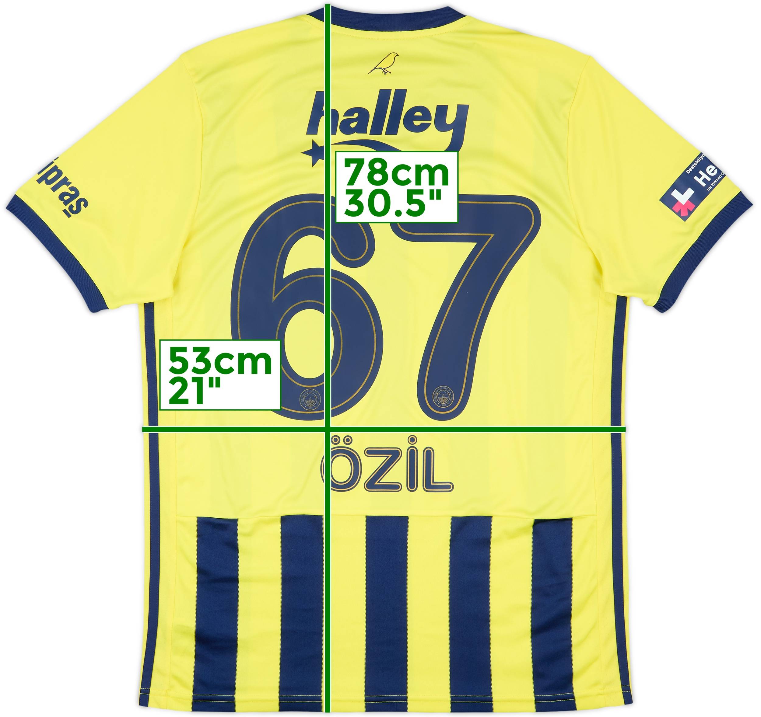2020-21 Fenerbahce Home Shirt Ozil #67 - 9/10 - (L)