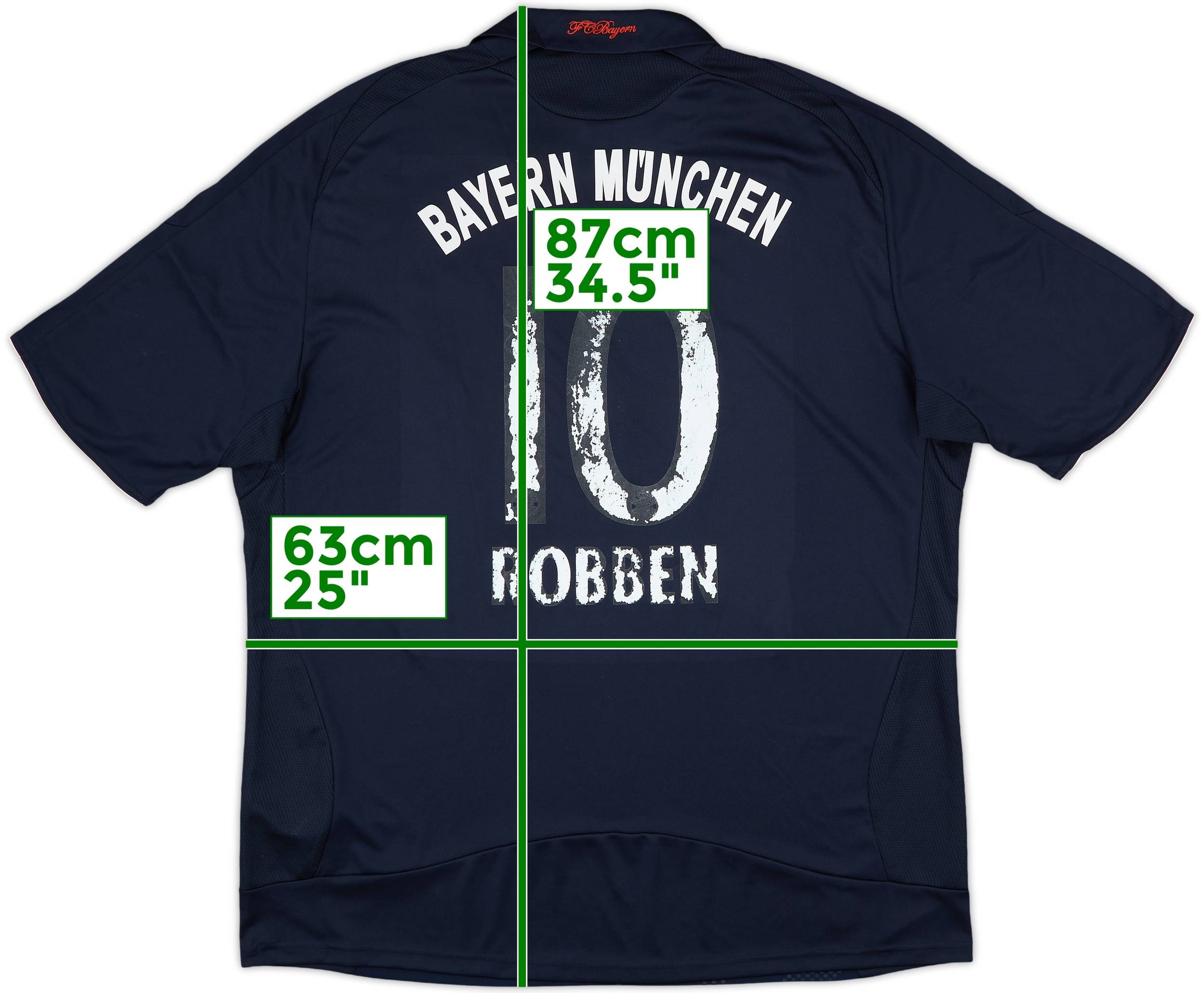 2008-09 Bayern Munich Away Shirt Robben #10 - 4/10 - (XXL)