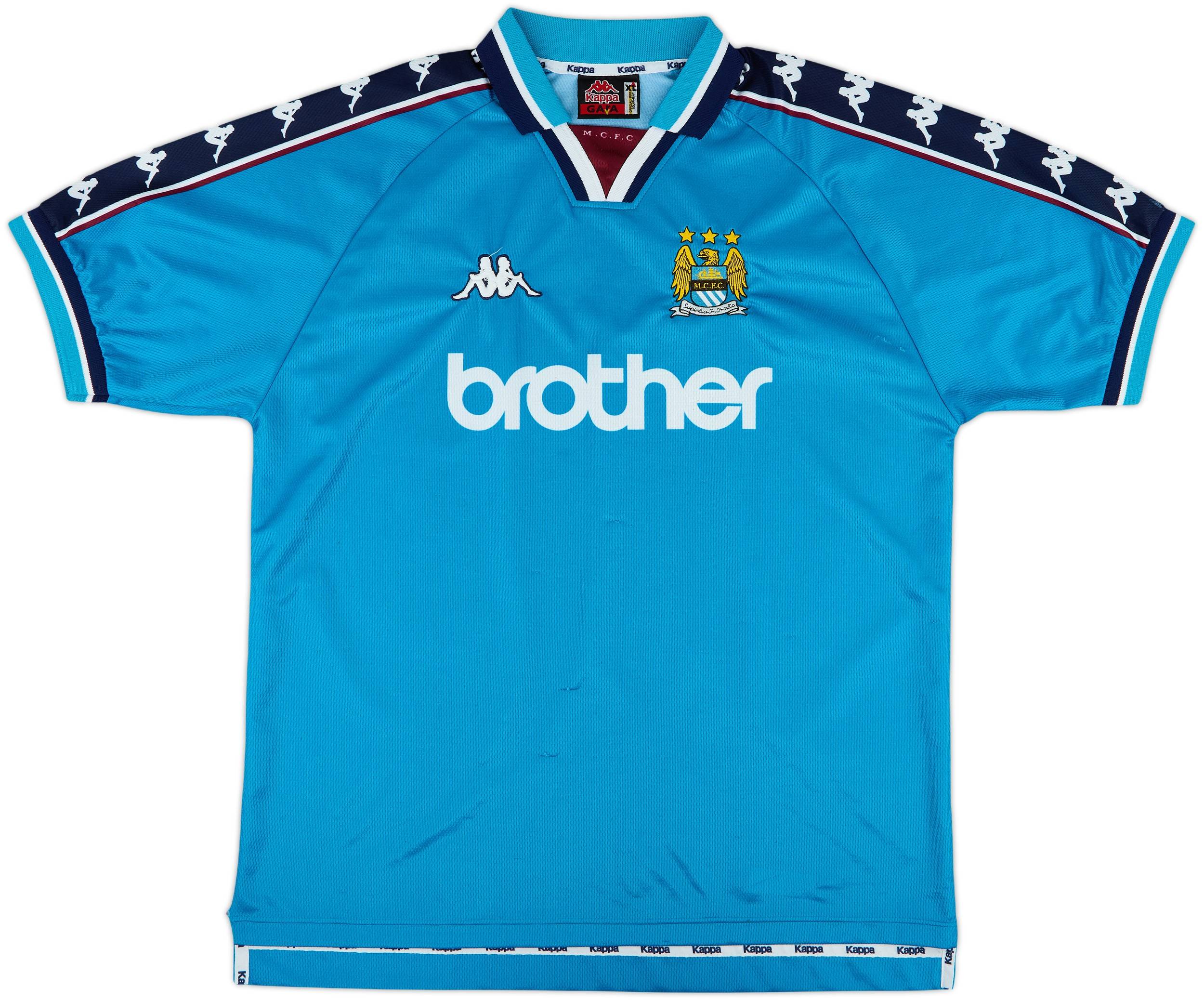ウェア 1997-99 Manchester City  Shirt 1997-99 Manchester City Home Shirt - 8/10 - (XL)