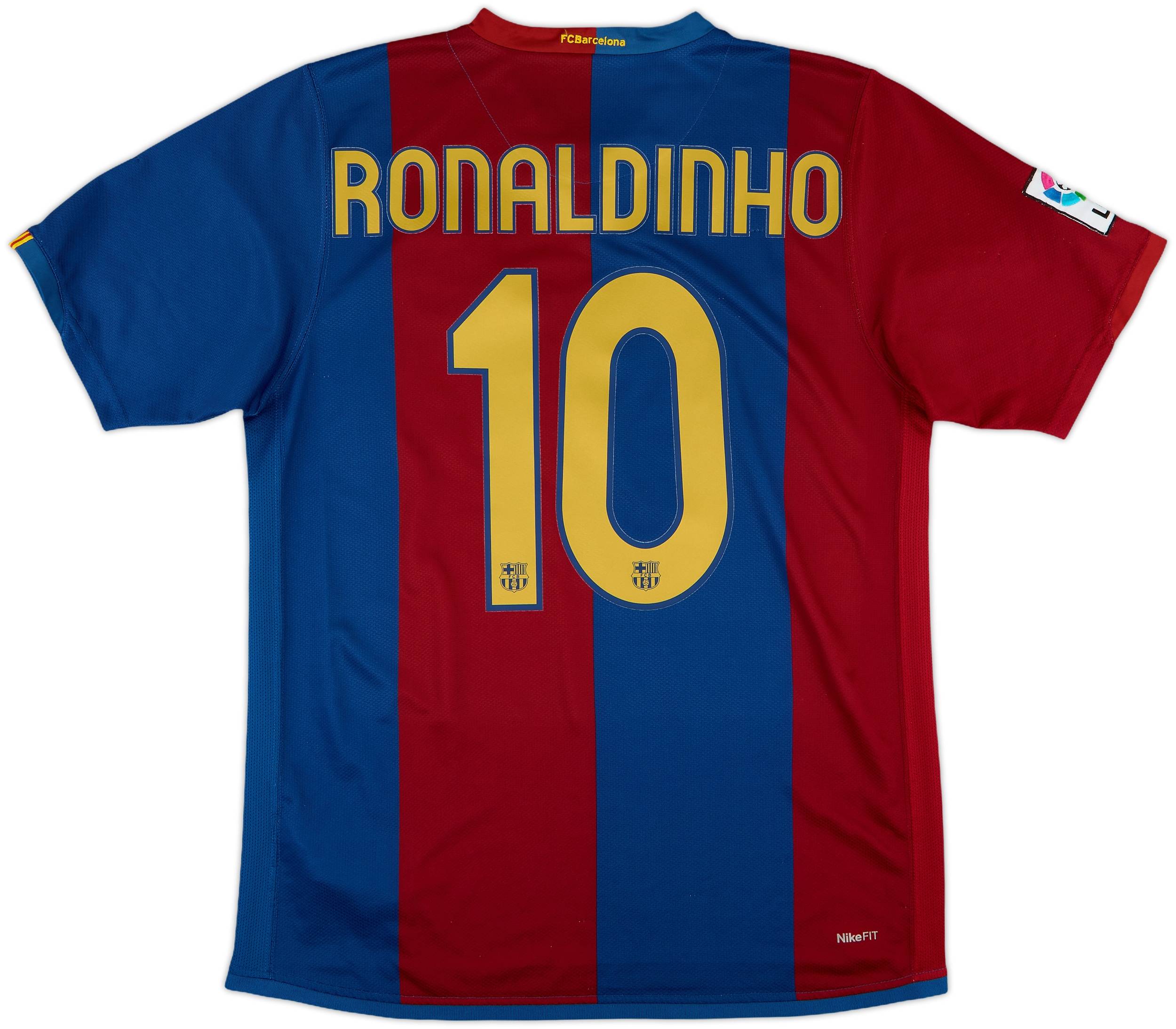 2006/07 【AUTHENTIC】Ronaldinho #10 , L 2006-07 Barcelona Home Shirt Ronaldinho #10 - 8/10 - (M)
