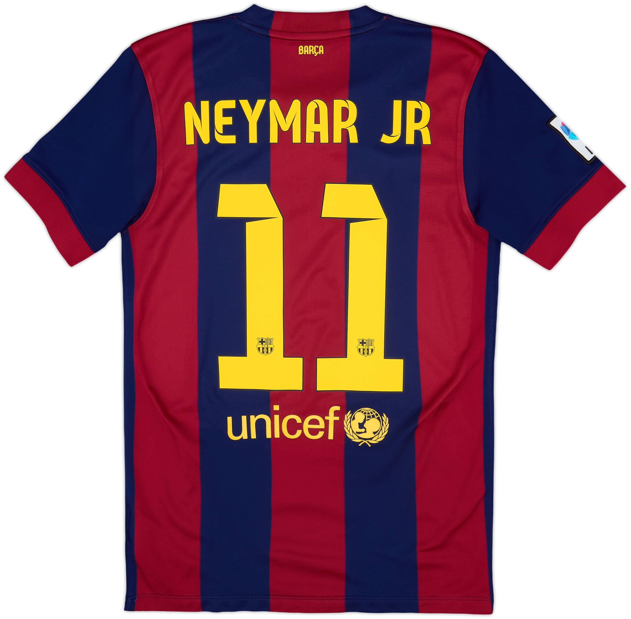 2014-15 Barcelona Home Shirt Neymar Jr #11 - 8/10 - (S)