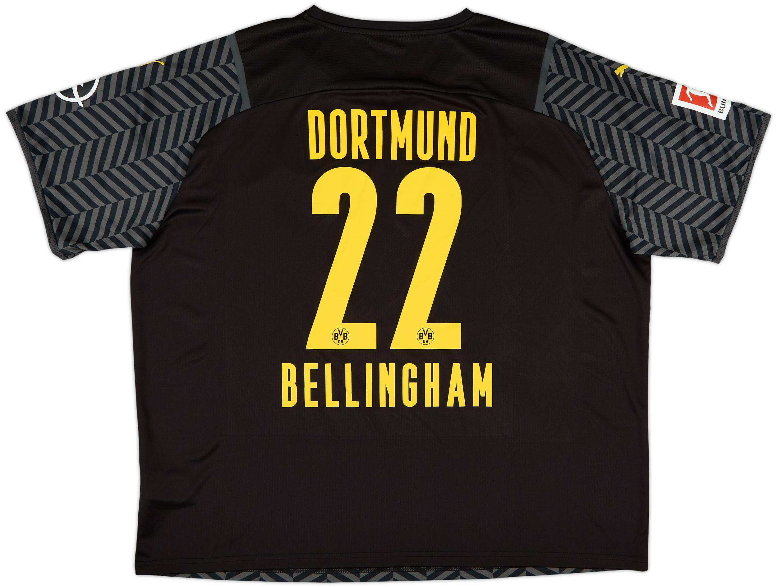 2021-22 Borussia Dortmund Away Shirt Bellingham #22 (3XL)