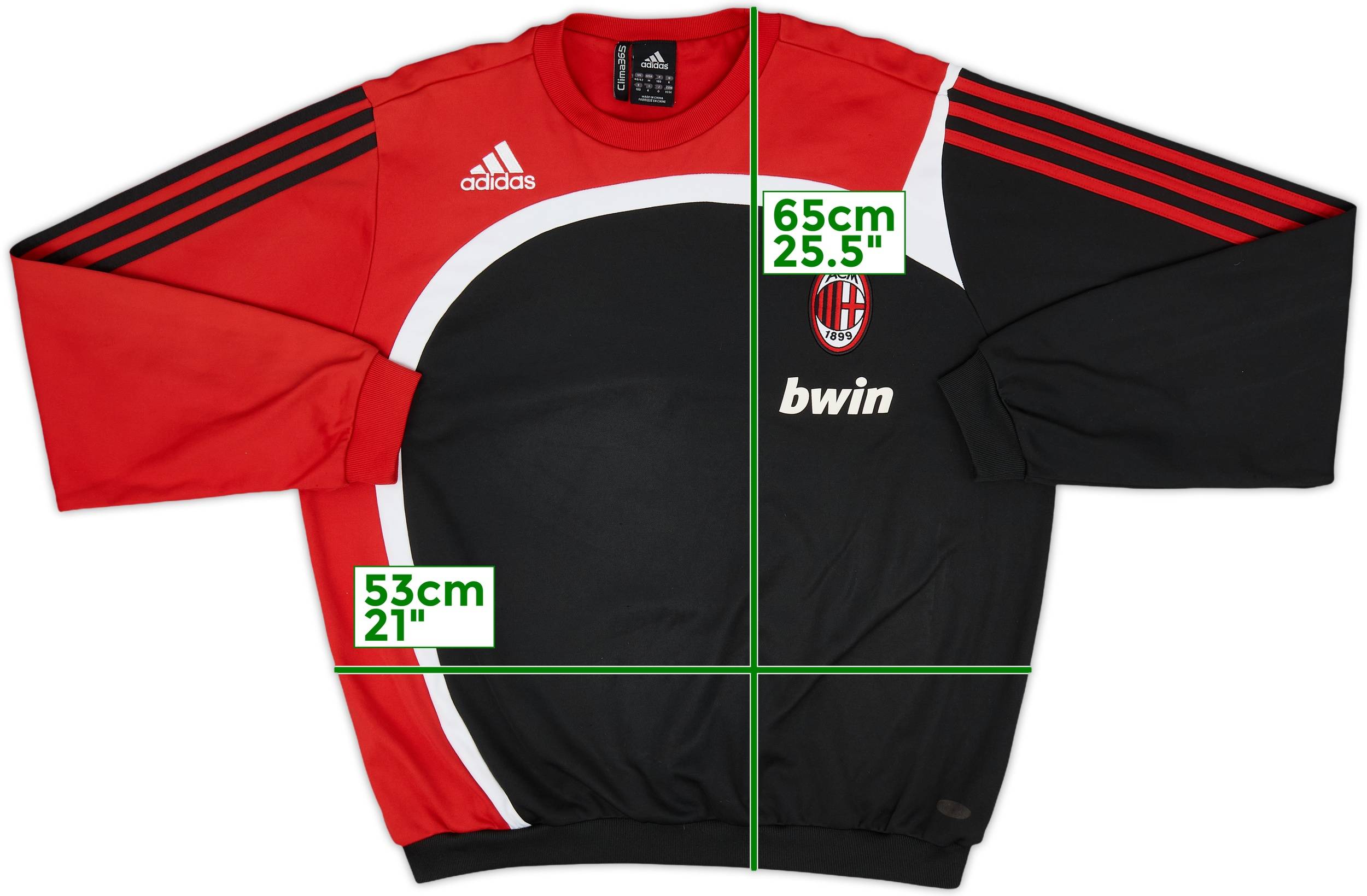 adidas　AC MILAN　ジップアップジャケット　O (ＸＬ)　2007年 adidas AC MILAN ジップアップジャケット O (XL) 2007年