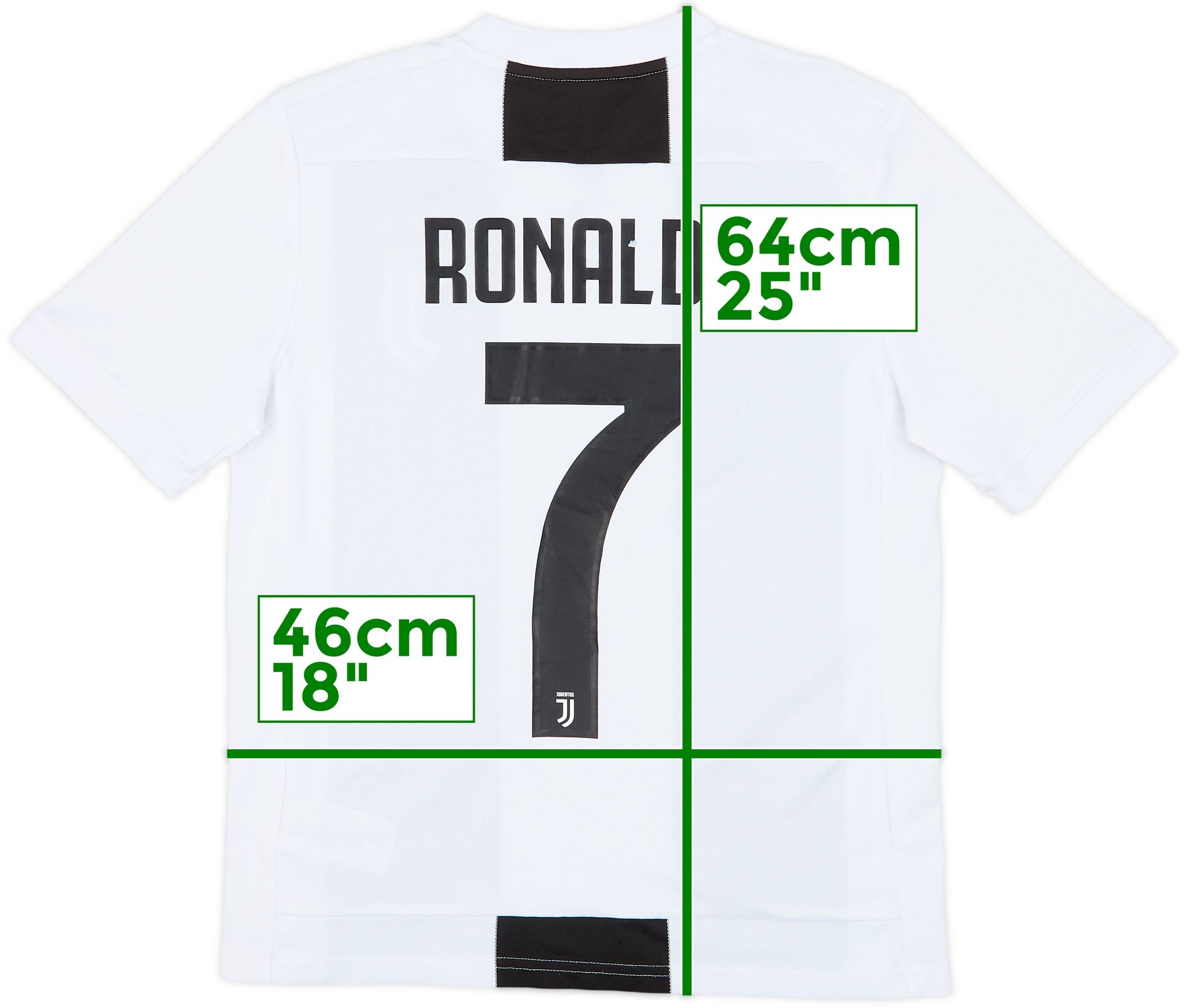 Juventus Ronaldo 7番シャツ ガチモン 2018-19 Juventus Home Shirt Ronaldo #7 - 8/10 - (L.Boys)