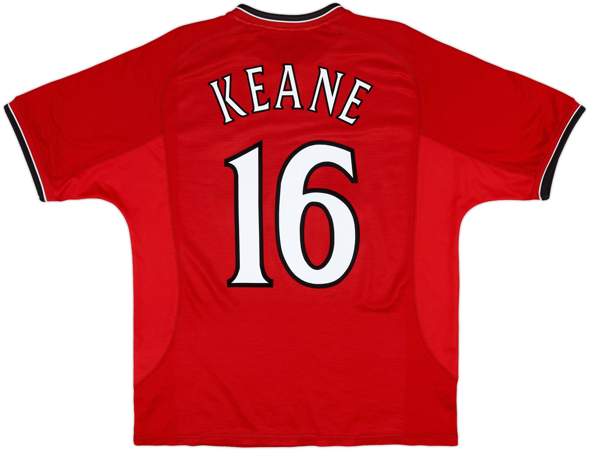 2000-02 Manchester United Home Shirt Keane #16 - 8/10 - (L)