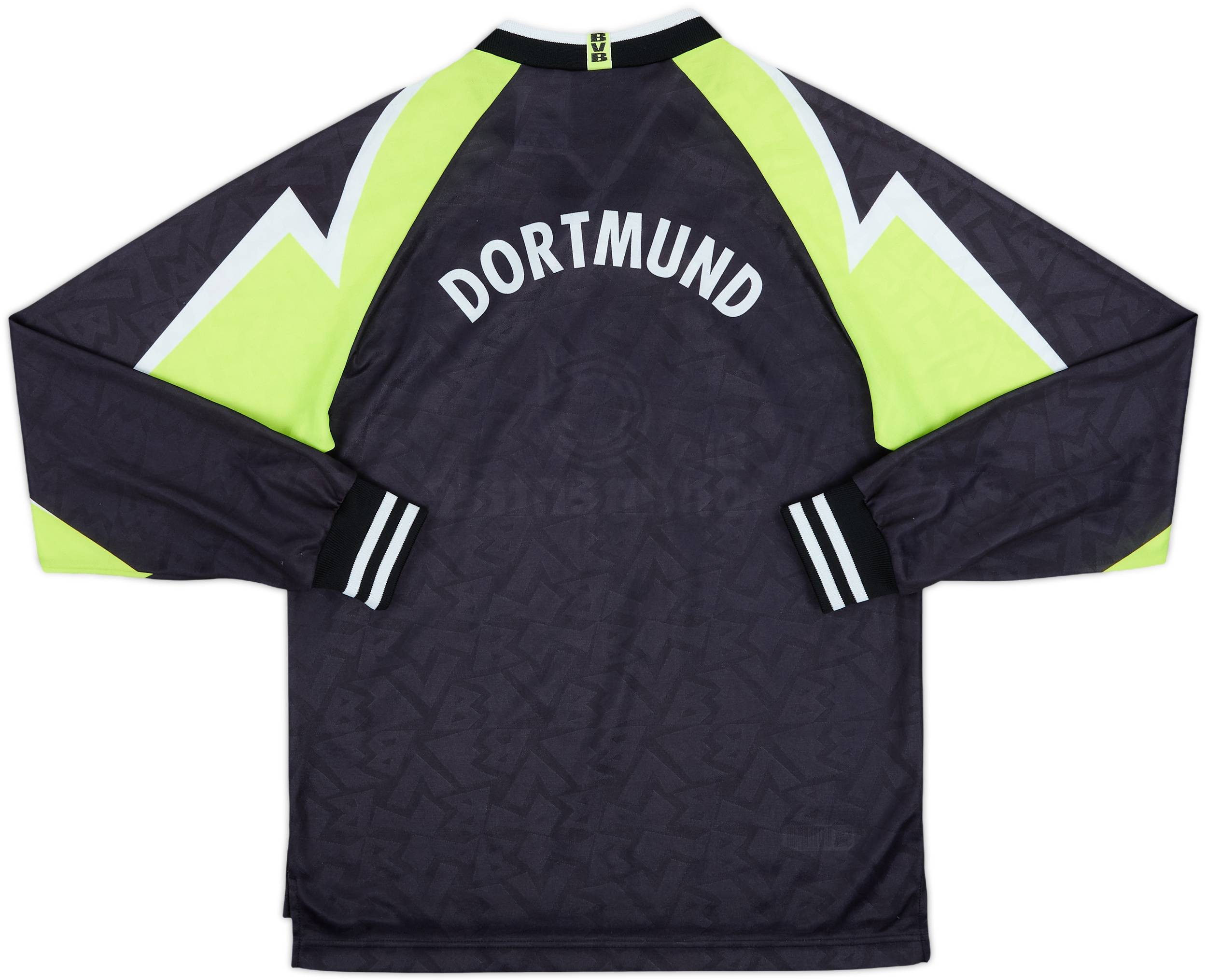 1995-96 Borussia Dortmund Away L/S Shirt - 7/10 - (XL.Boys)